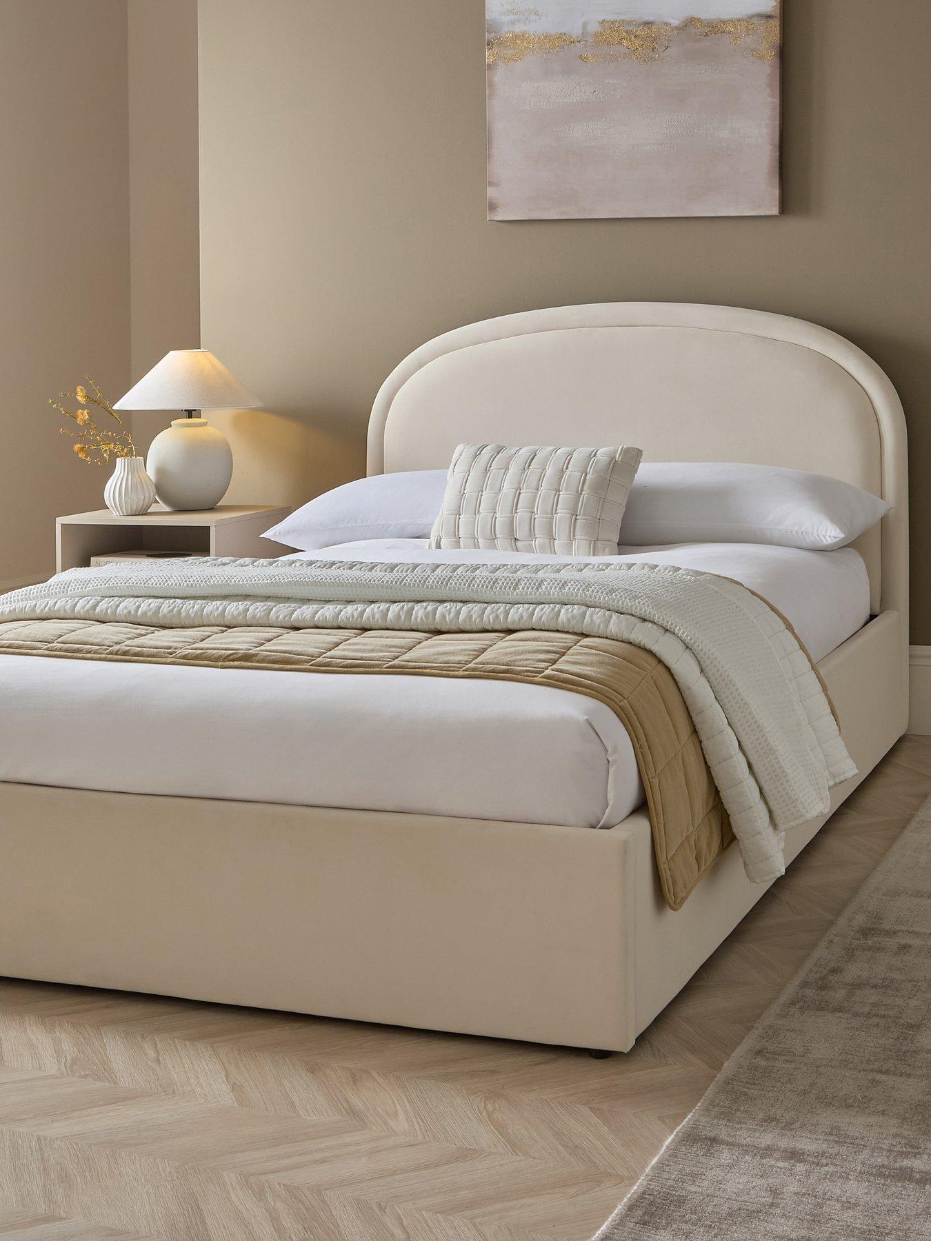 The Very Collection Noble End Lift Up Storage Ottoman Bed with Mattress Options (Buy  &  SAVE!) - Natural - FSC® Certified