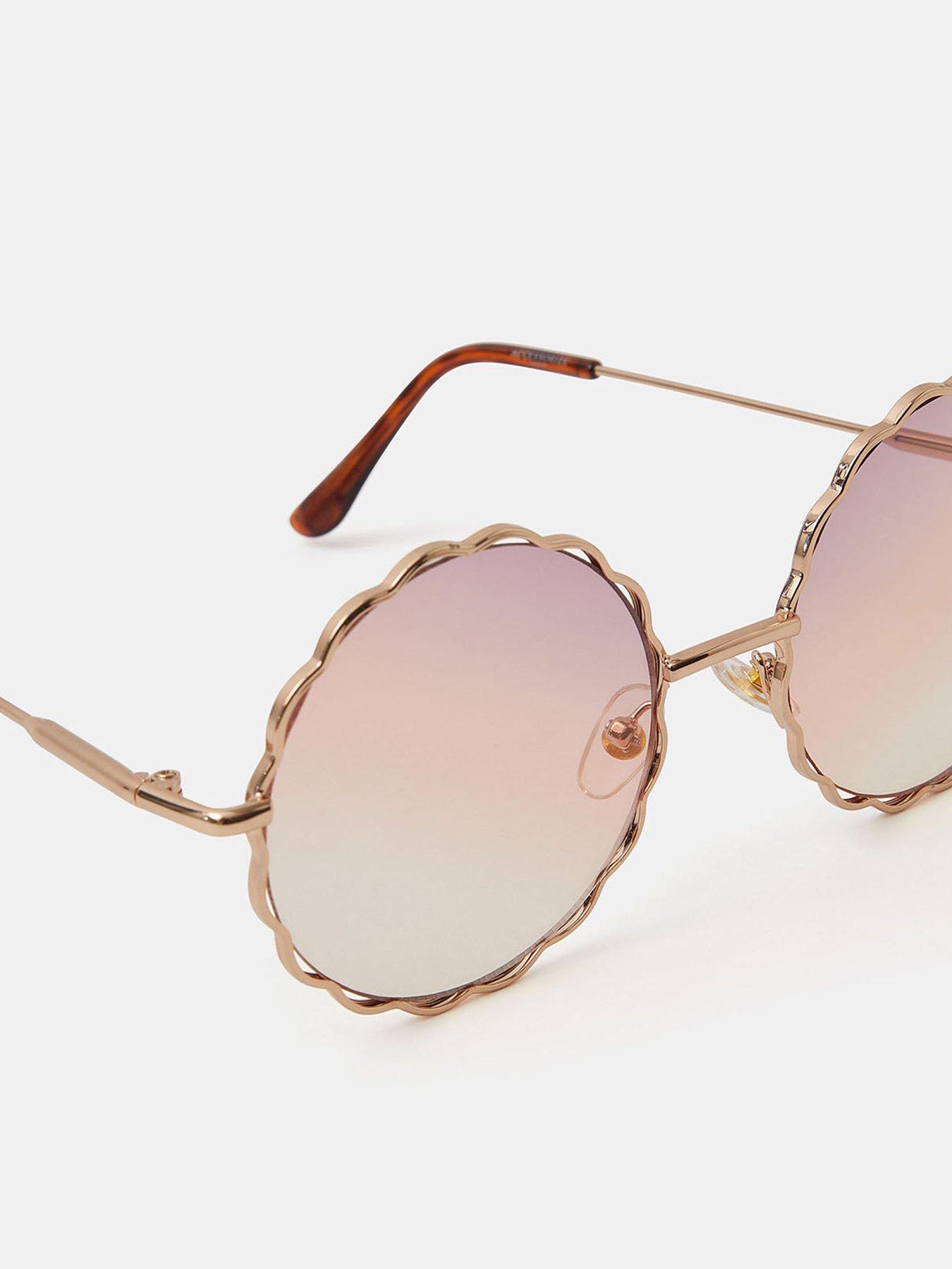Image 3 of 3 of Accessorize Round Flower Sunglasses