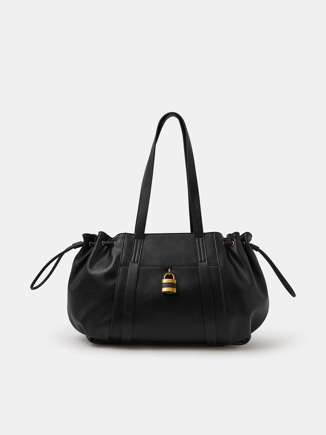 Accessorize Padlock Ruched Shoulder Bag