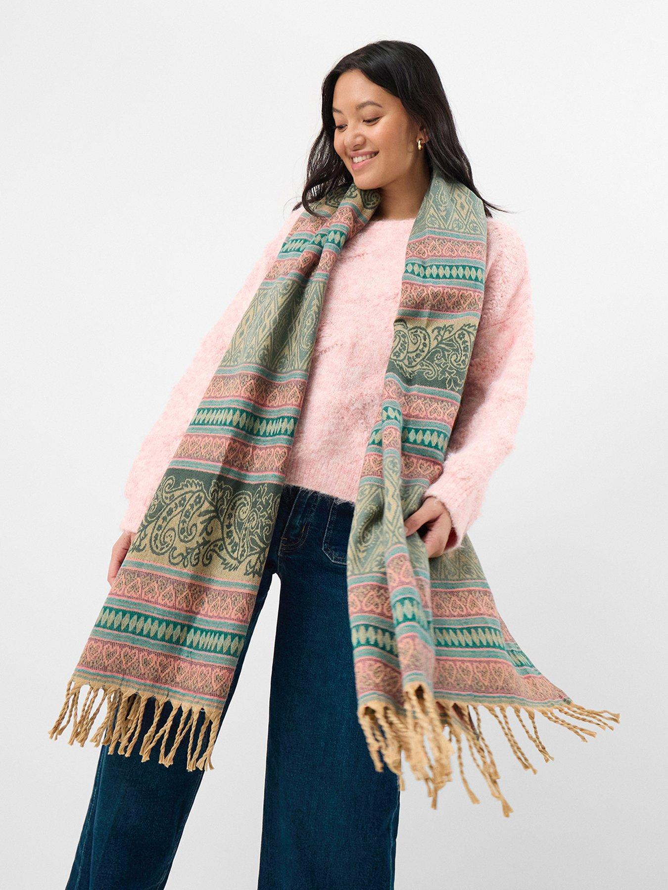 Image 2 of 3 of Accessorize Meeka Paisley Blanket Scarf