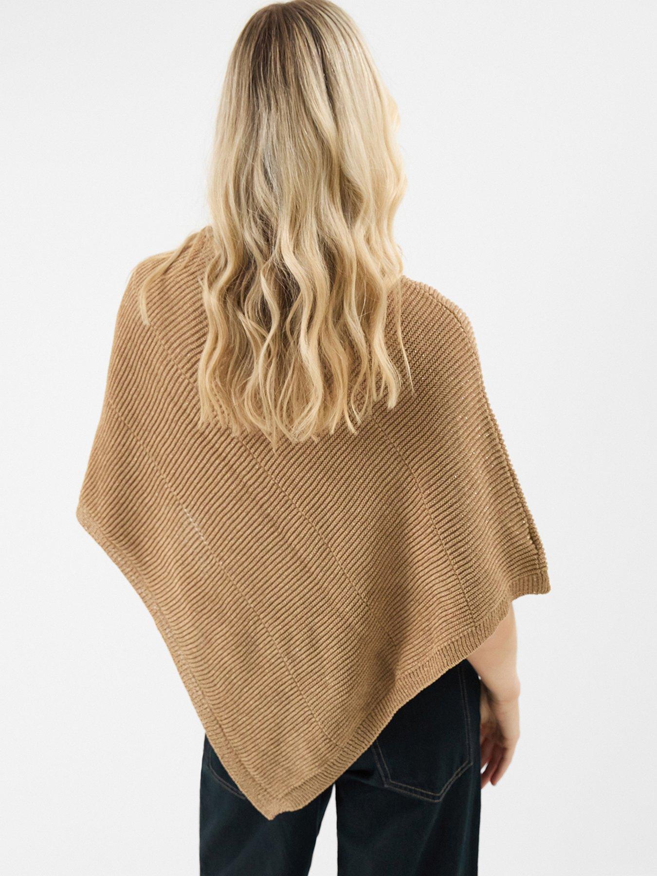 Image 3 of 4 of Accessorize Sparkle Knit Poncho