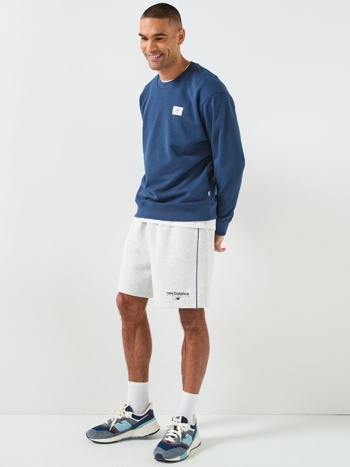 Image 5 of 6 of New Balance Mens Linear Graphic Short - Grey