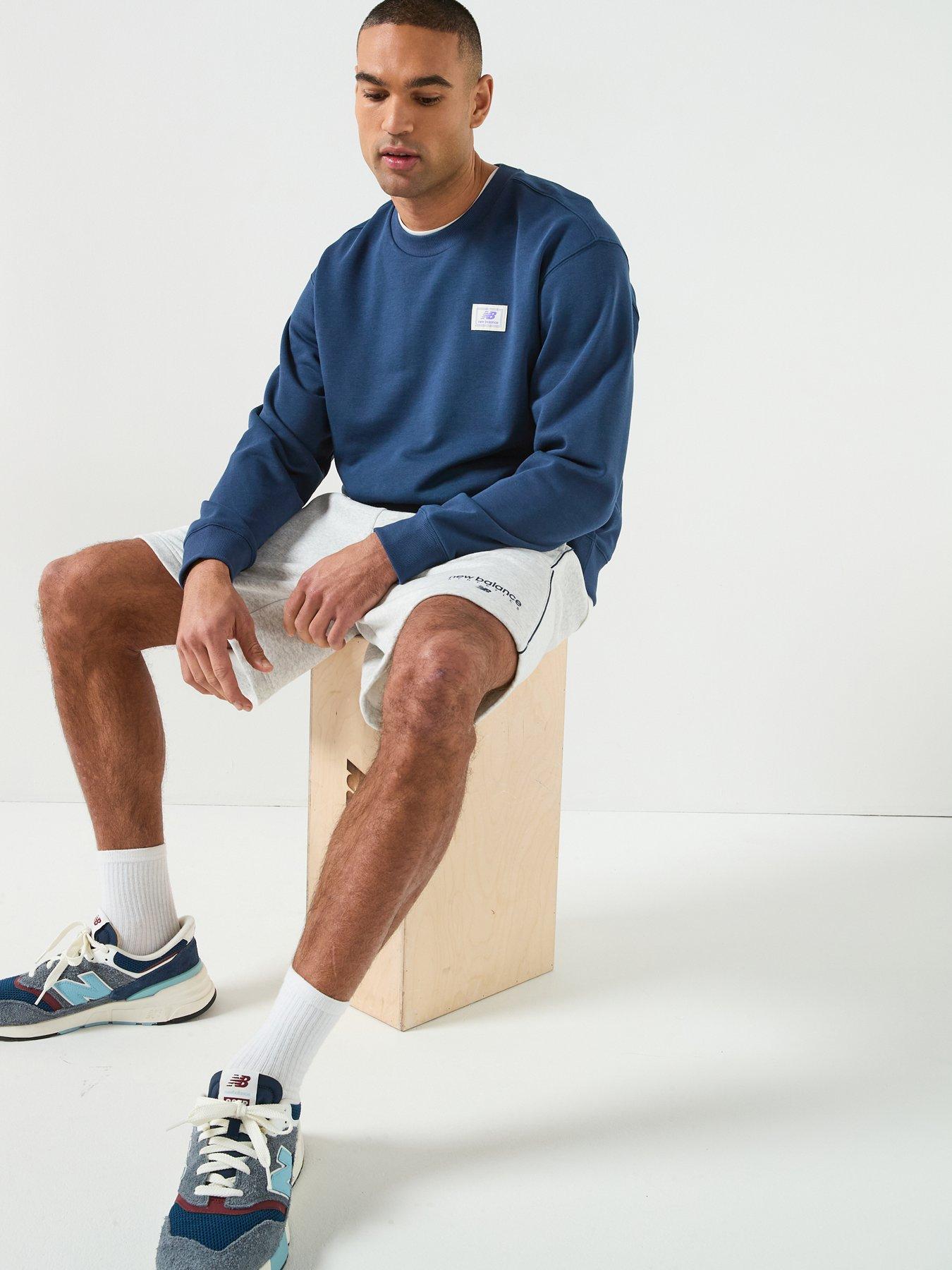 Image 6 of 6 of New Balance Mens Linear Graphic Short - Grey