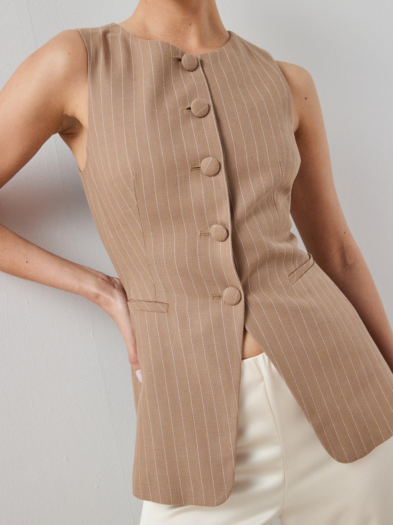 the-very-collection-stripe-button-through-waistcoat-browndetail