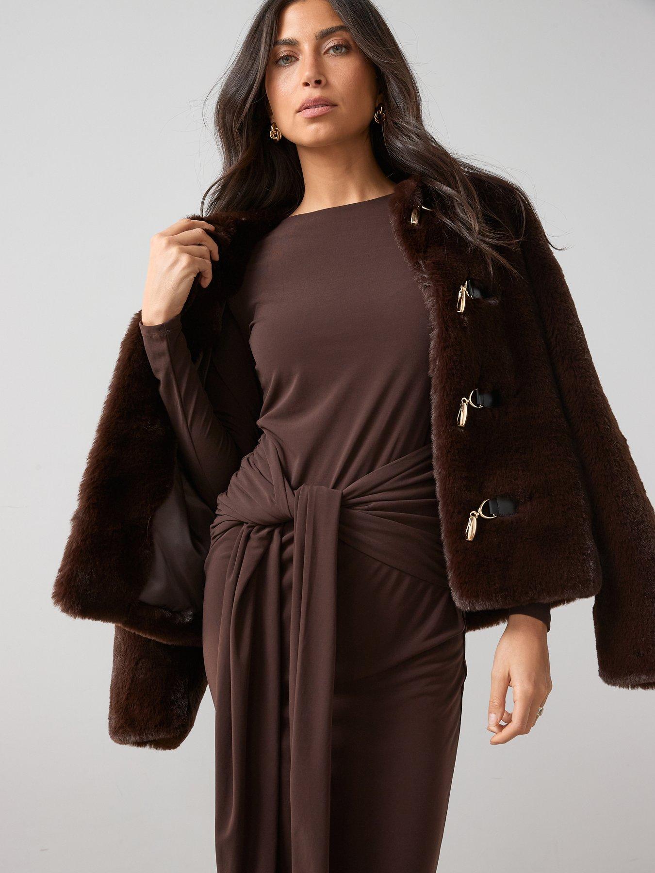 the-very-collection-tie-waist-midi-dress-brownoutfit