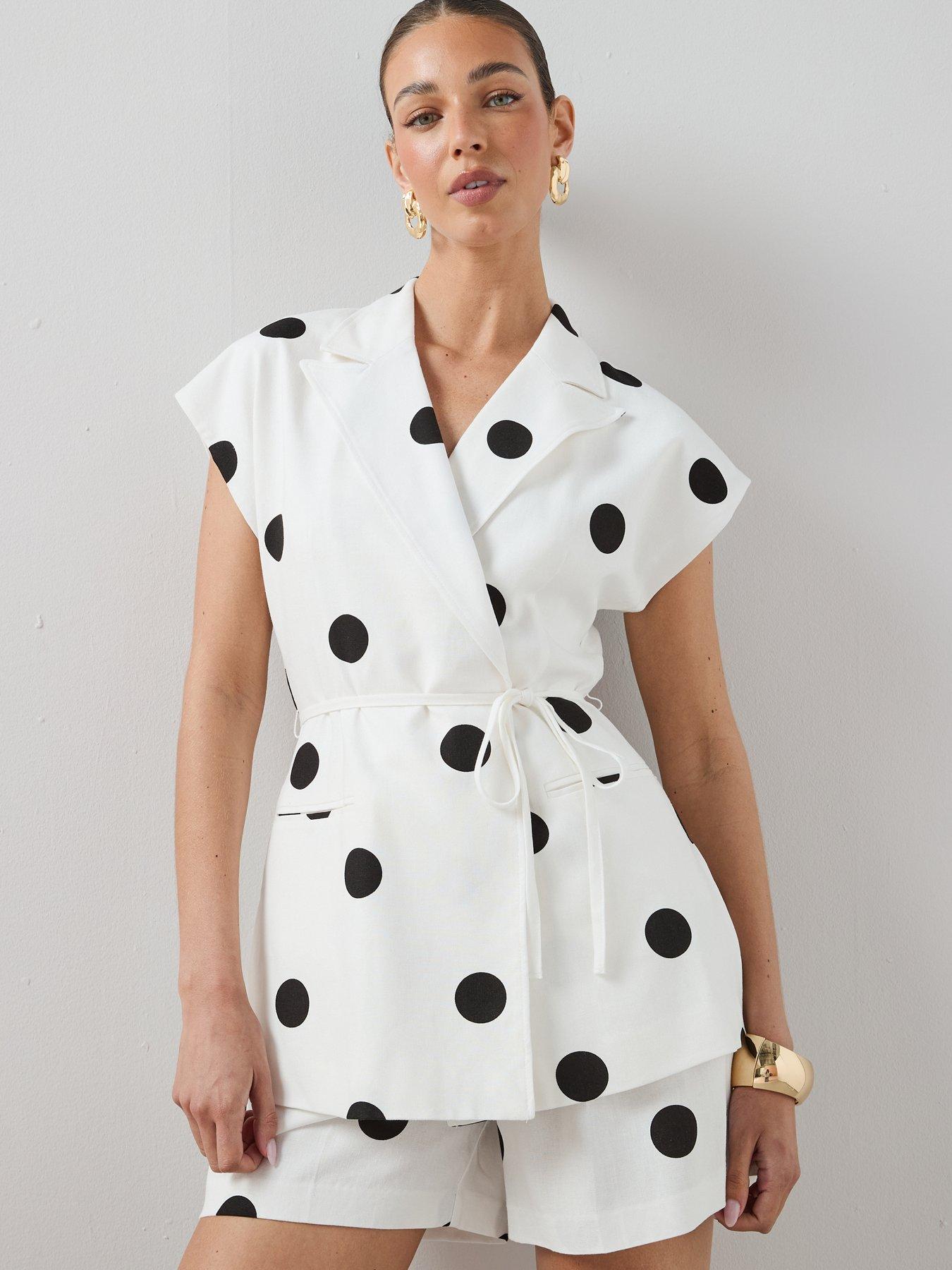 the-very-collection-polka-dot-shorts-blackwhiteback