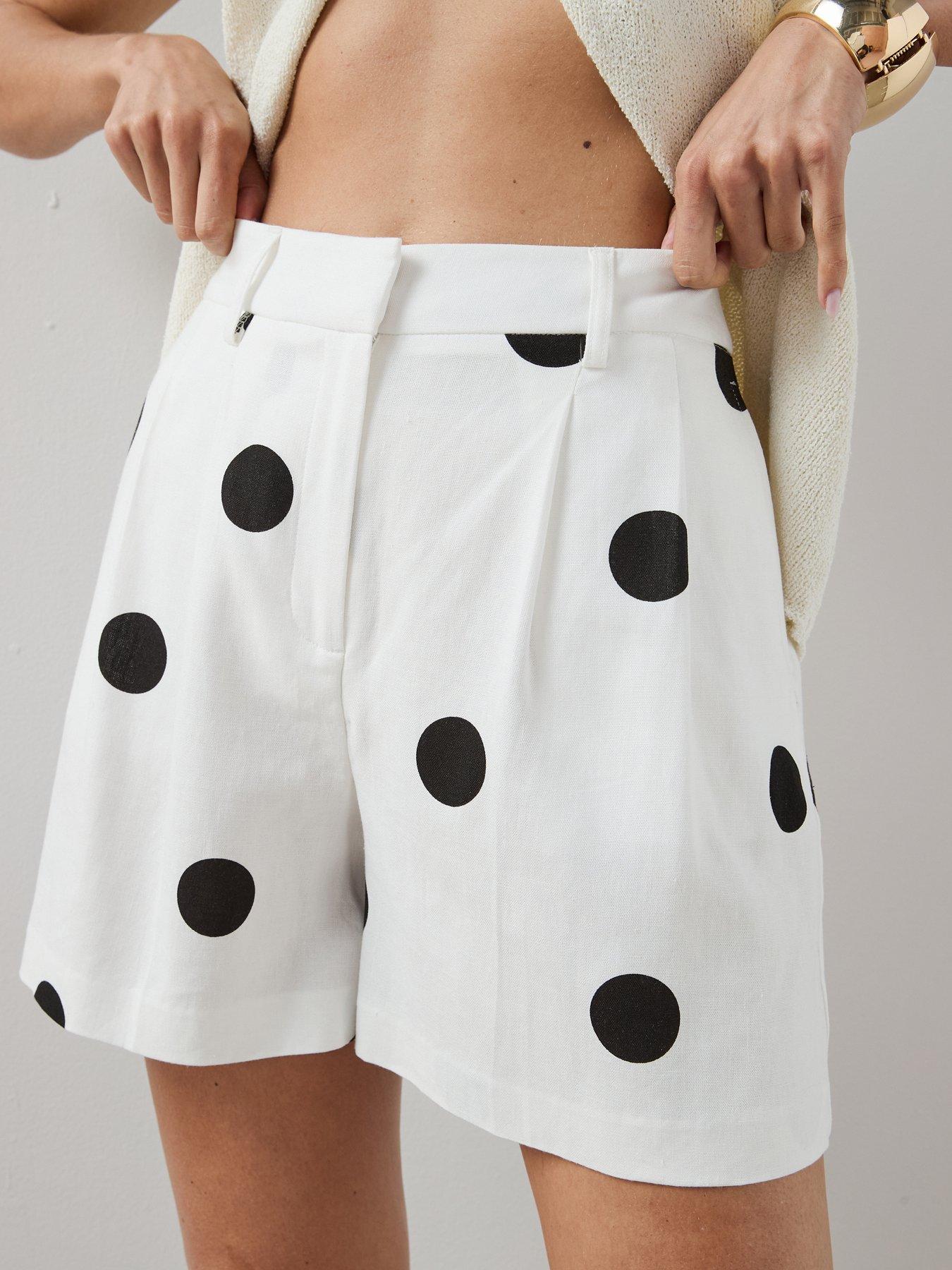 the-very-collection-polka-dot-shorts-blackwhitedetail