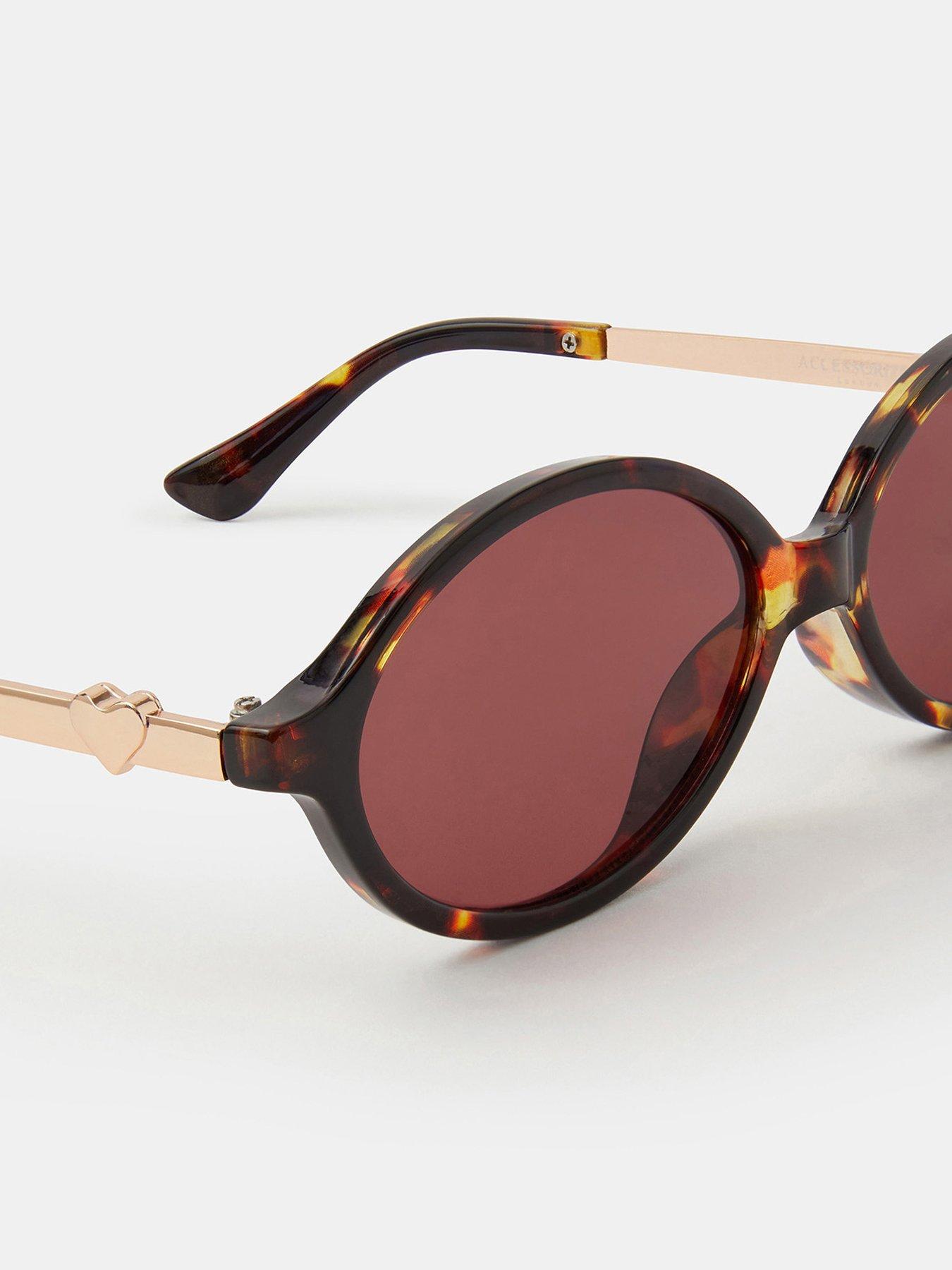 Image 3 of 3 of Accessorize Tort Oval Sunglasses