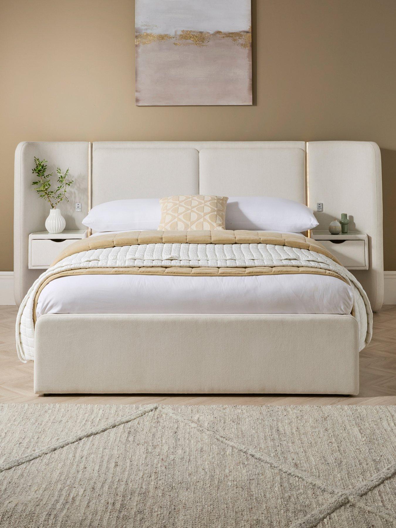 The Very Collection Reese End Lift Up Storage Ottoman Bed with Mattress Options (Buy  &  SAVE!) - Natural - FSC® Certified