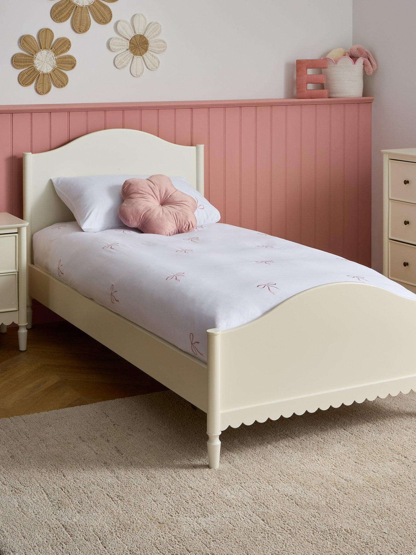 Image 1 of 4 of The Very Collection New Scallop Single Bed with&nbsp;Mattress Options&nbsp;-&nbsp;FSC&reg; Certified