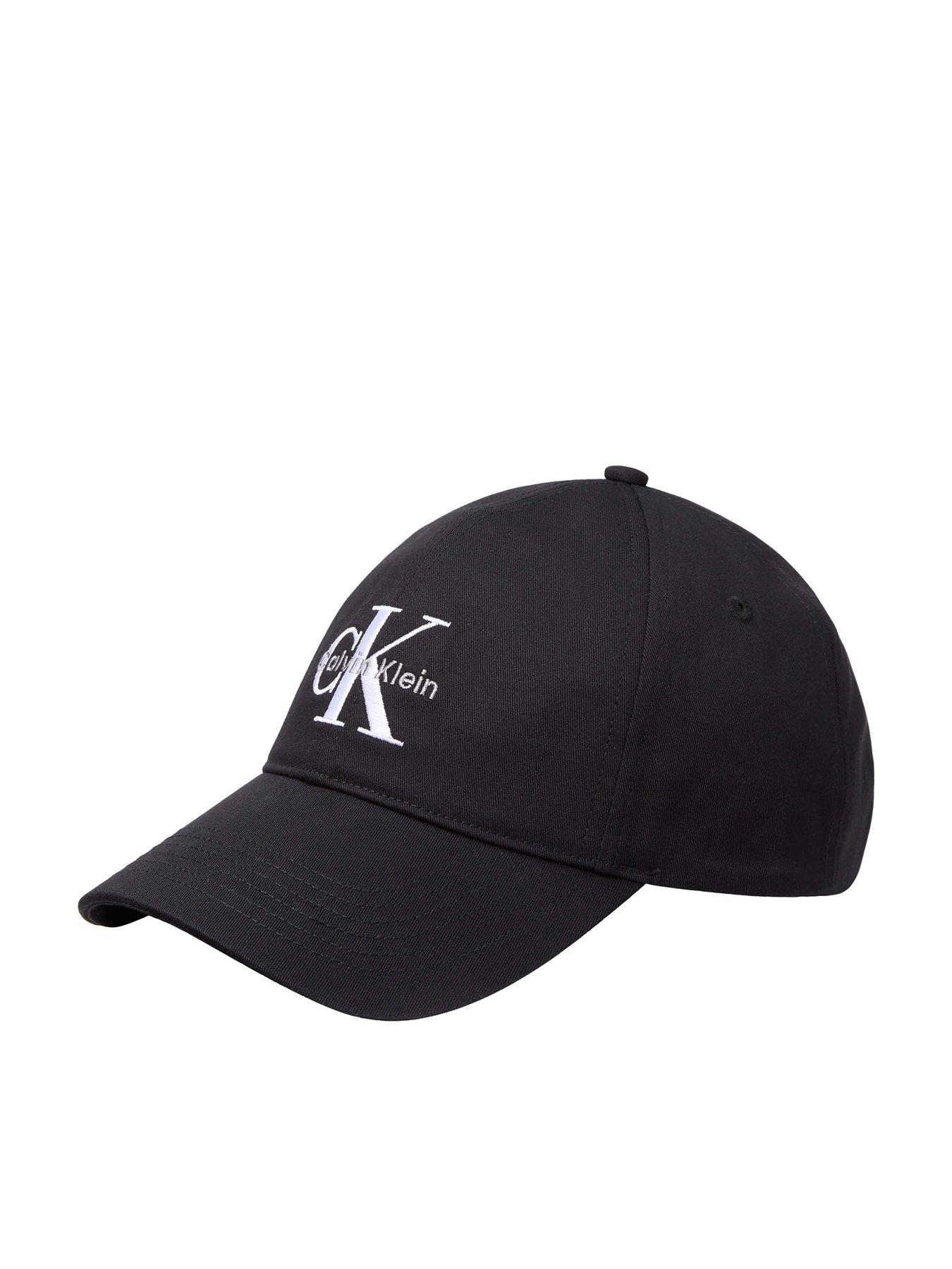 Image 1 of 3 of Calvin Klein Monologo Embroidery Baseball Hat - Black
