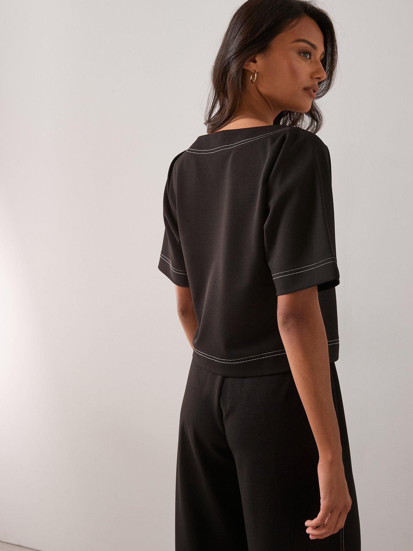 the-very-collection-contrast-stitch-button-up-top-blackstillFront