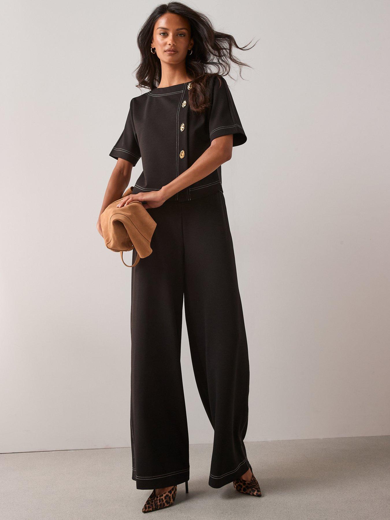 the-very-collection-contrast-stitch-button-up-top-blackdetail