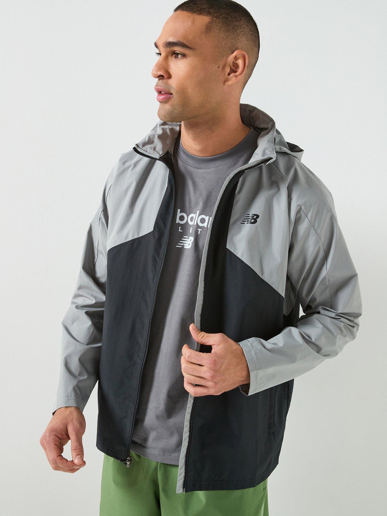 Image 1 of 6 of New Balance Mens Active Woven Jacket - Grey