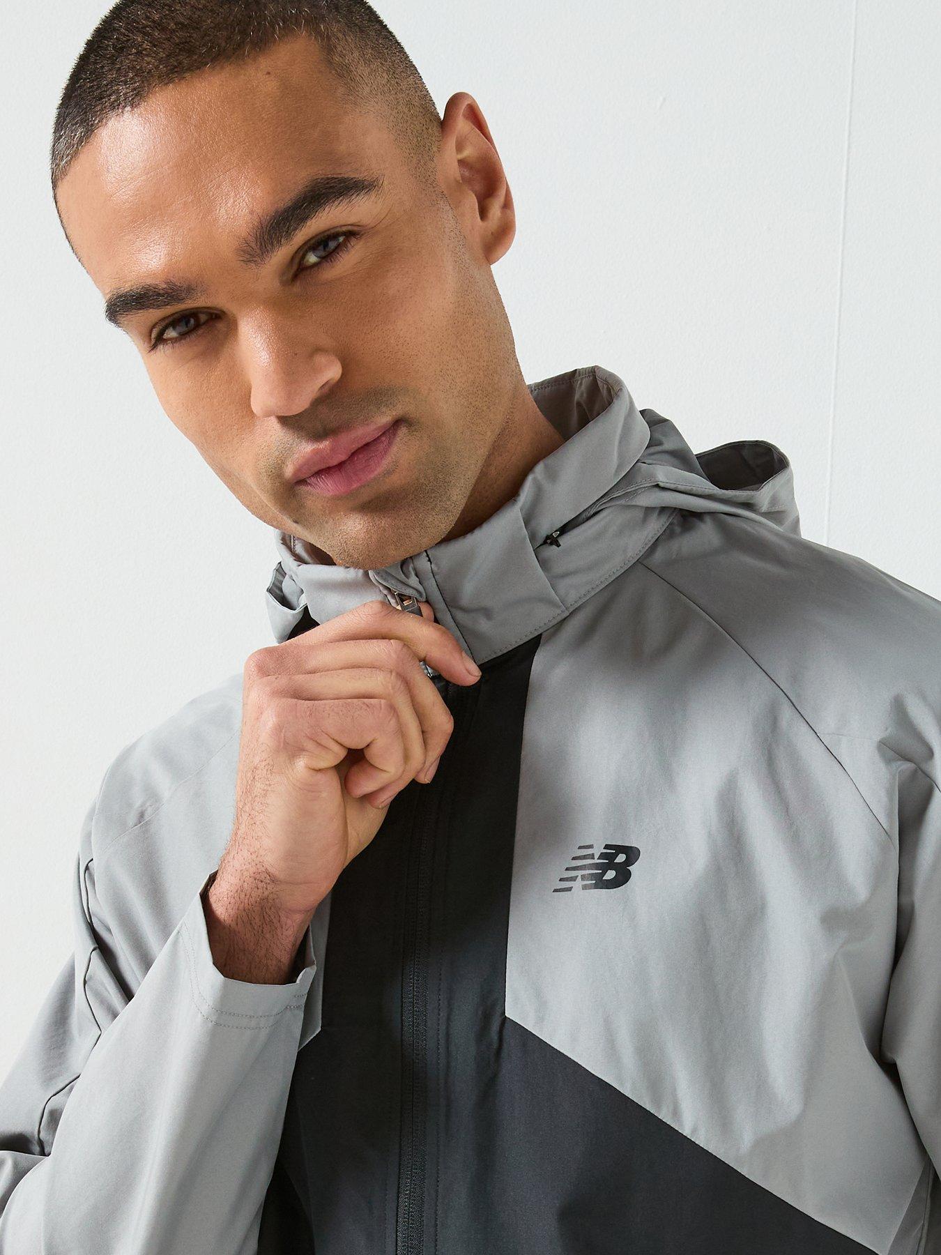 Image 4 of 6 of New Balance Mens Active Woven Jacket - Grey