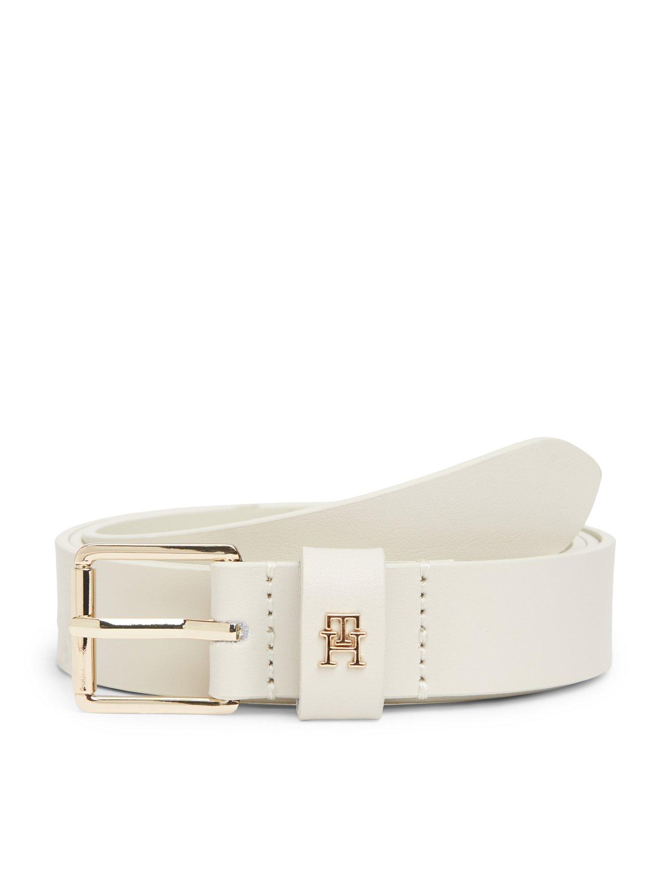 Tommy Hilfiger Th Square 2.5 Go Belt - White