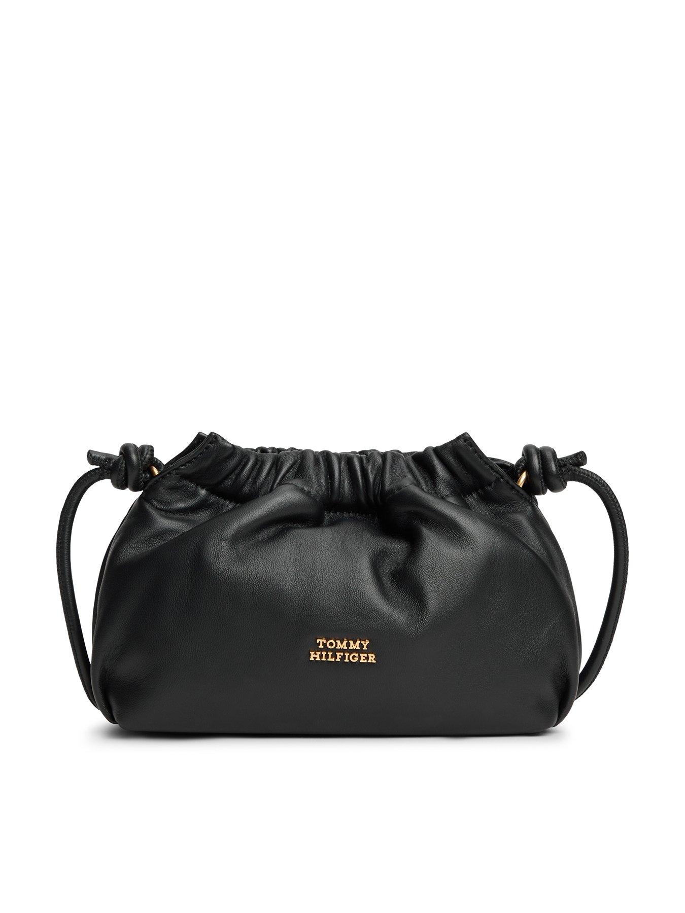 Tommy Hilfiger Th Soft Leather Crossover Bag - Black