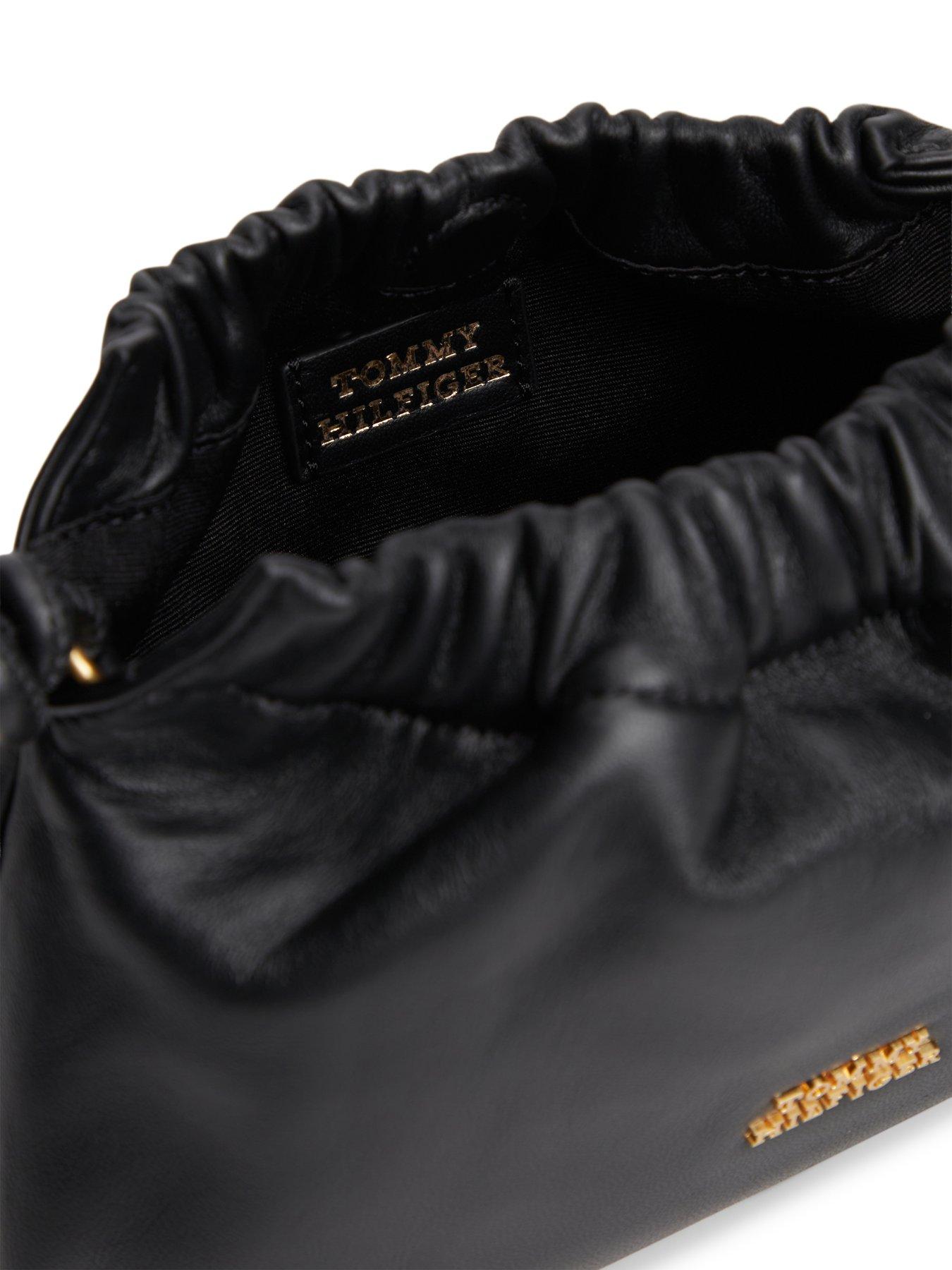 Image 3 of 4 of Tommy Hilfiger Th Soft Leather Crossover Bag - Black