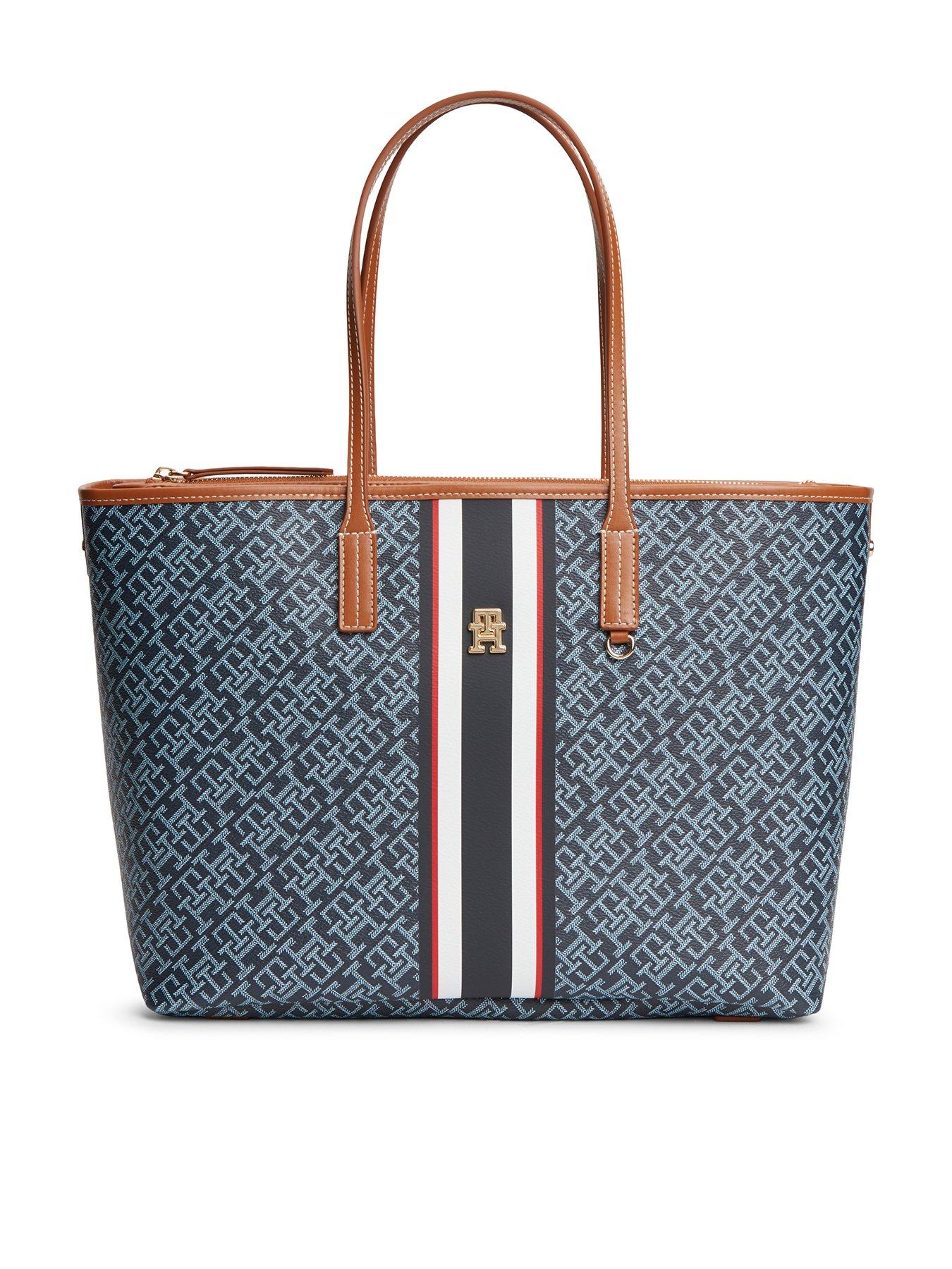 Tommy Hilfiger TH Monoplay Signature Tote Bag - Blue