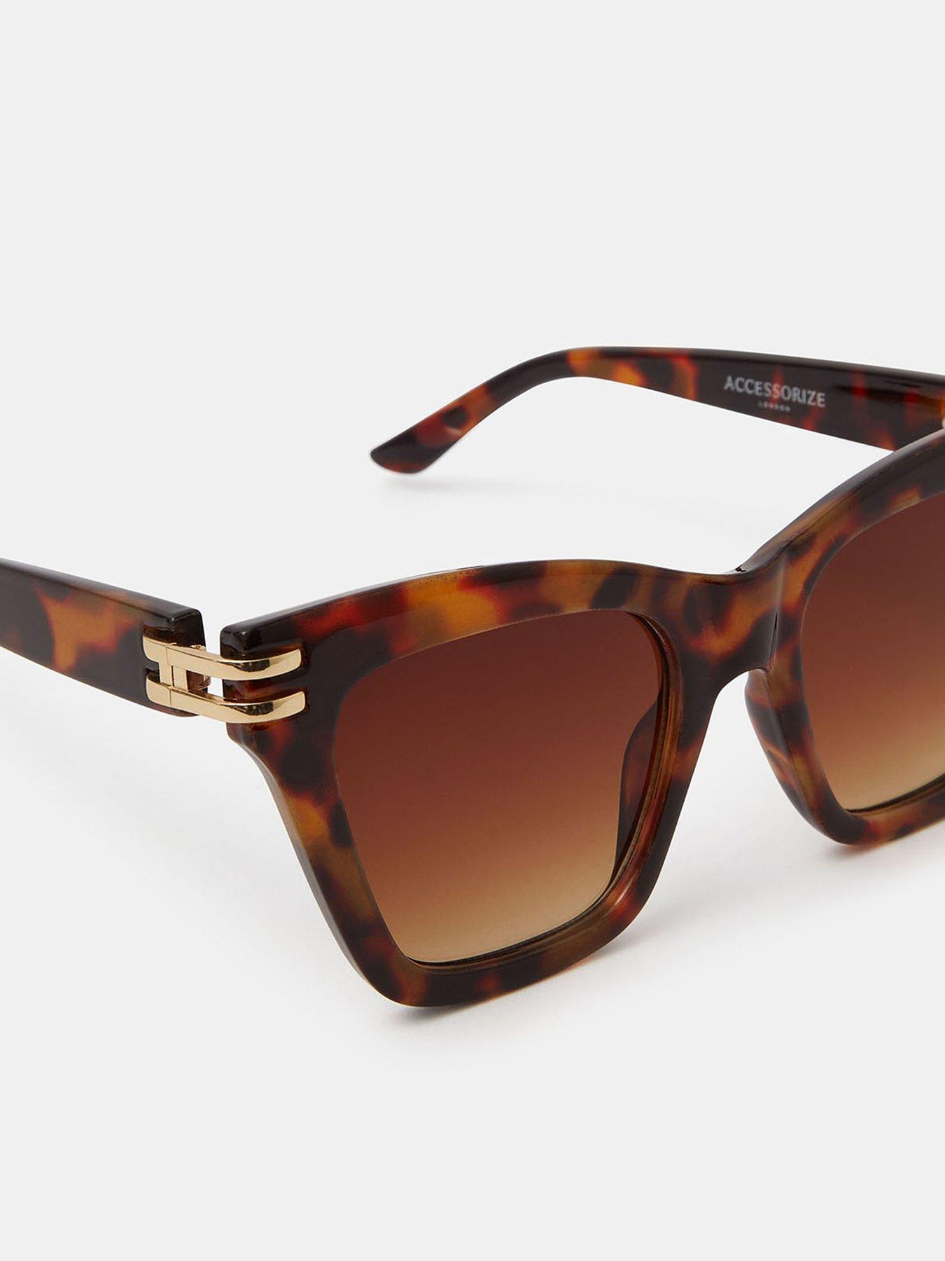 Image 2 of 2 of Accessorize Tort Cat Eye Sunglasses