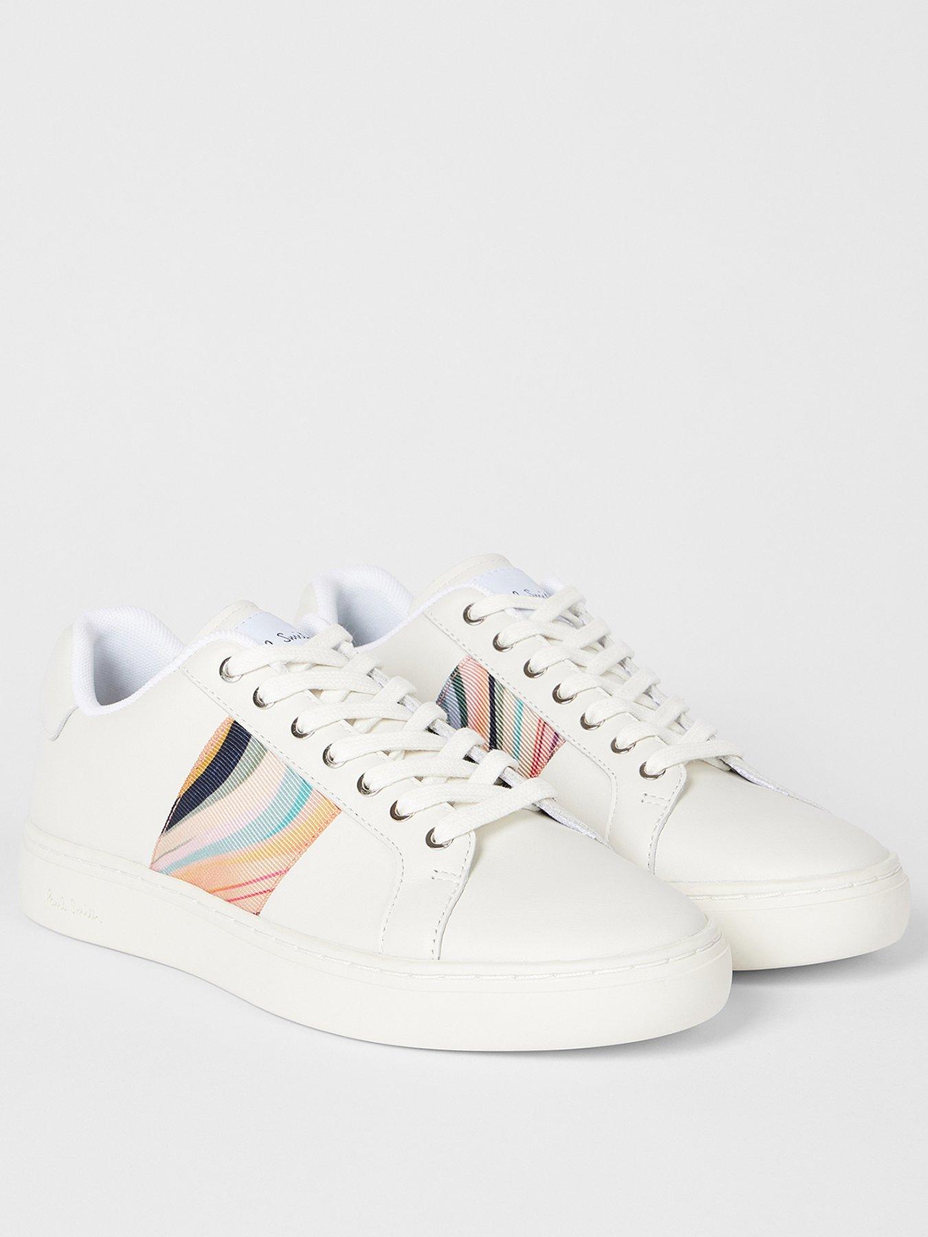 Image 2 of 4 of PS PAUL SMITH Womens Shoe Lapin Swirl Side Panel Trainers - White