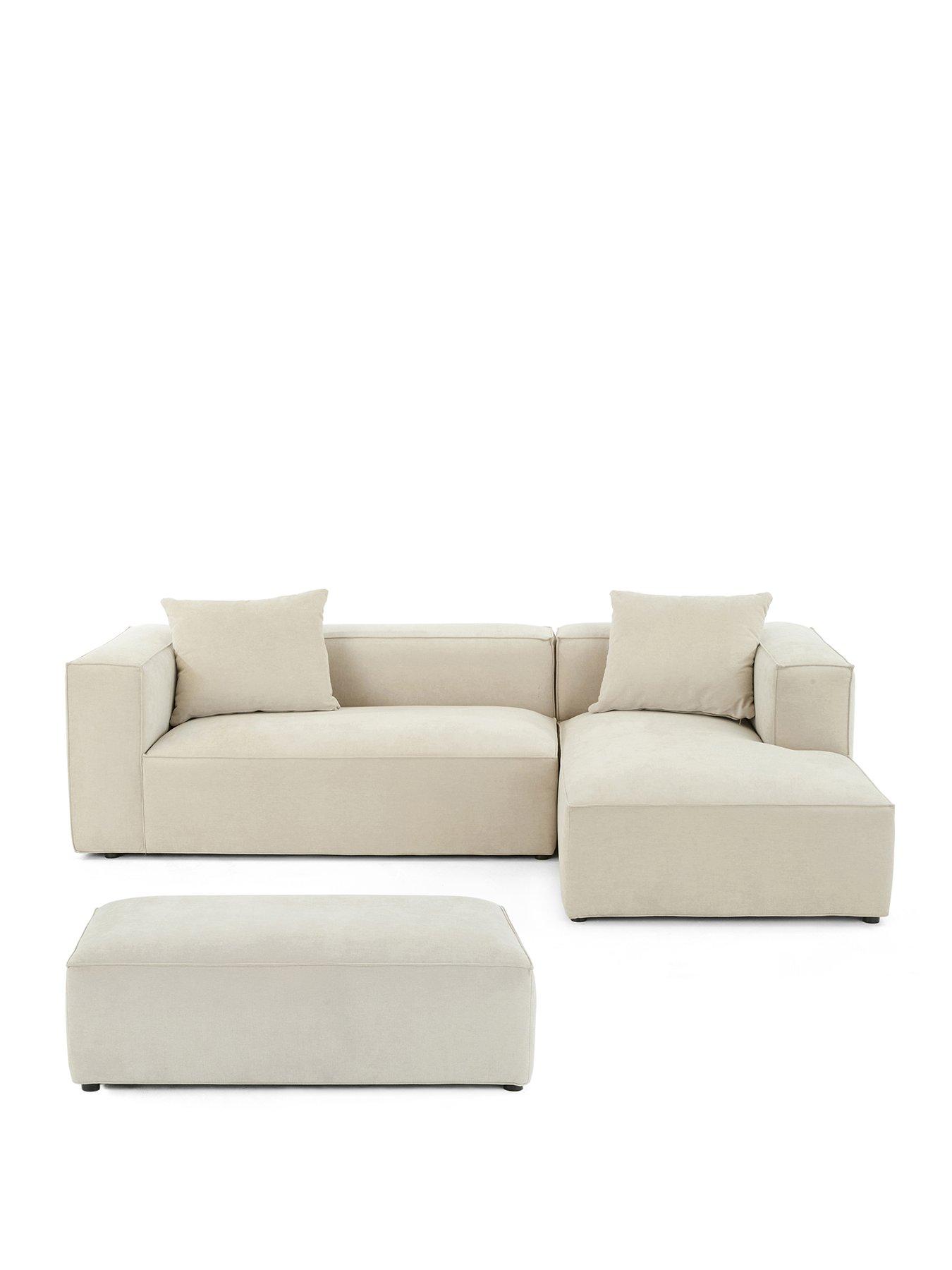 Image 2 of 7 of Very Home Larsen Rh Corner Chaise + Fs