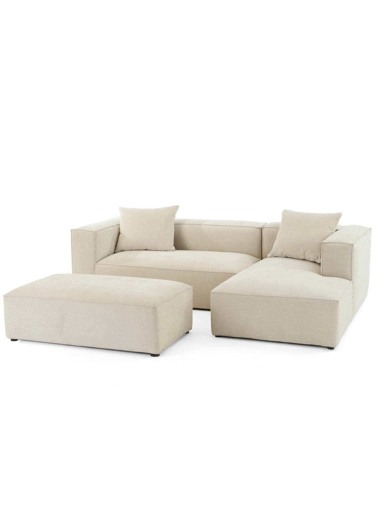 Image 4 of 7 of Very Home Larsen Rh Corner Chaise + Fs