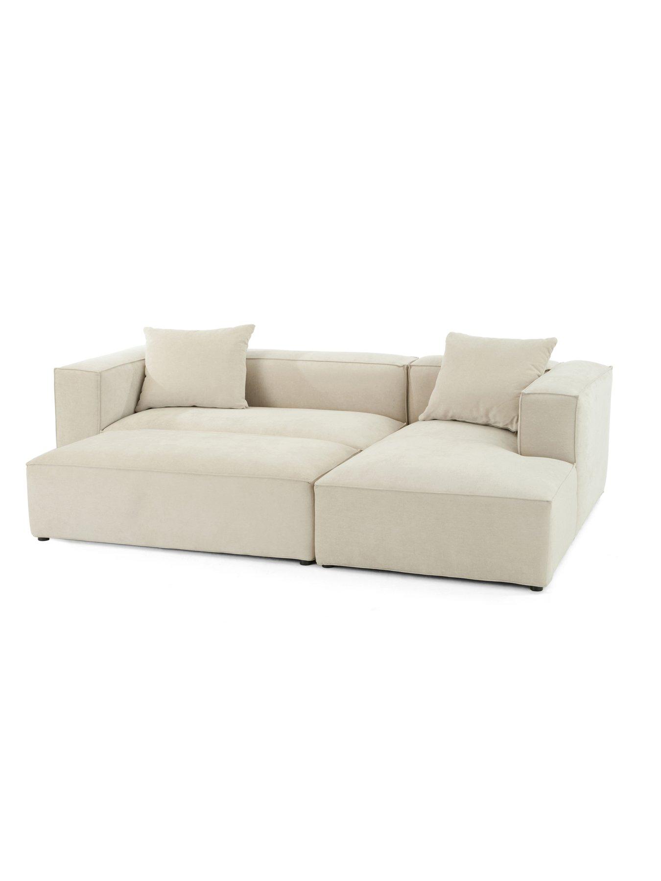 Image 5 of 7 of Very Home Larsen Rh Corner Chaise + Fs