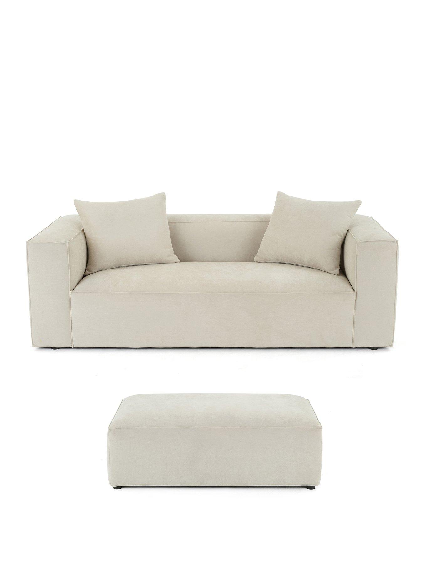 Image 2 of 5 of Very Home Larsen 3 Seater + Footstool