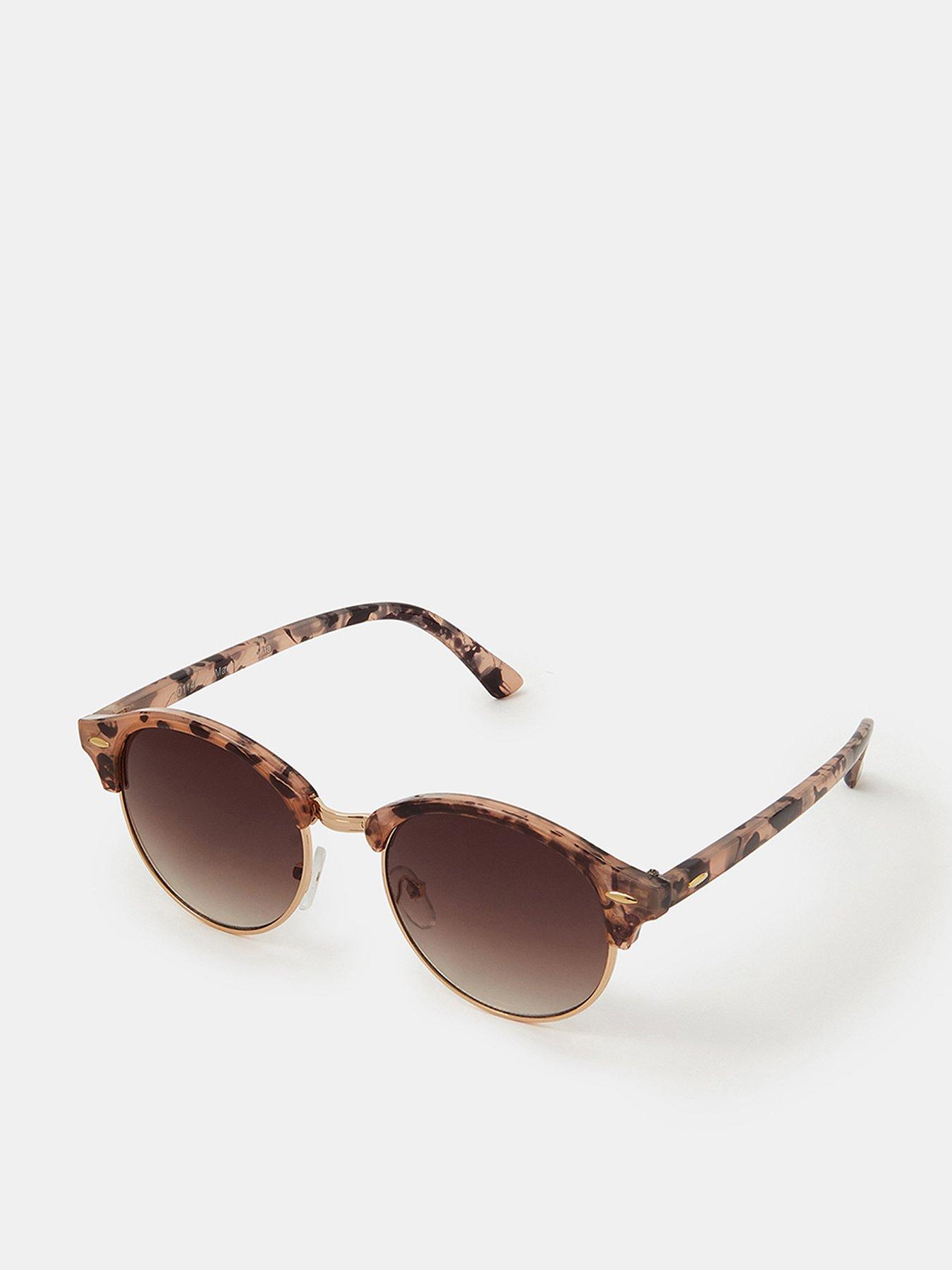 Accessorize Tort Browline Sunglasses