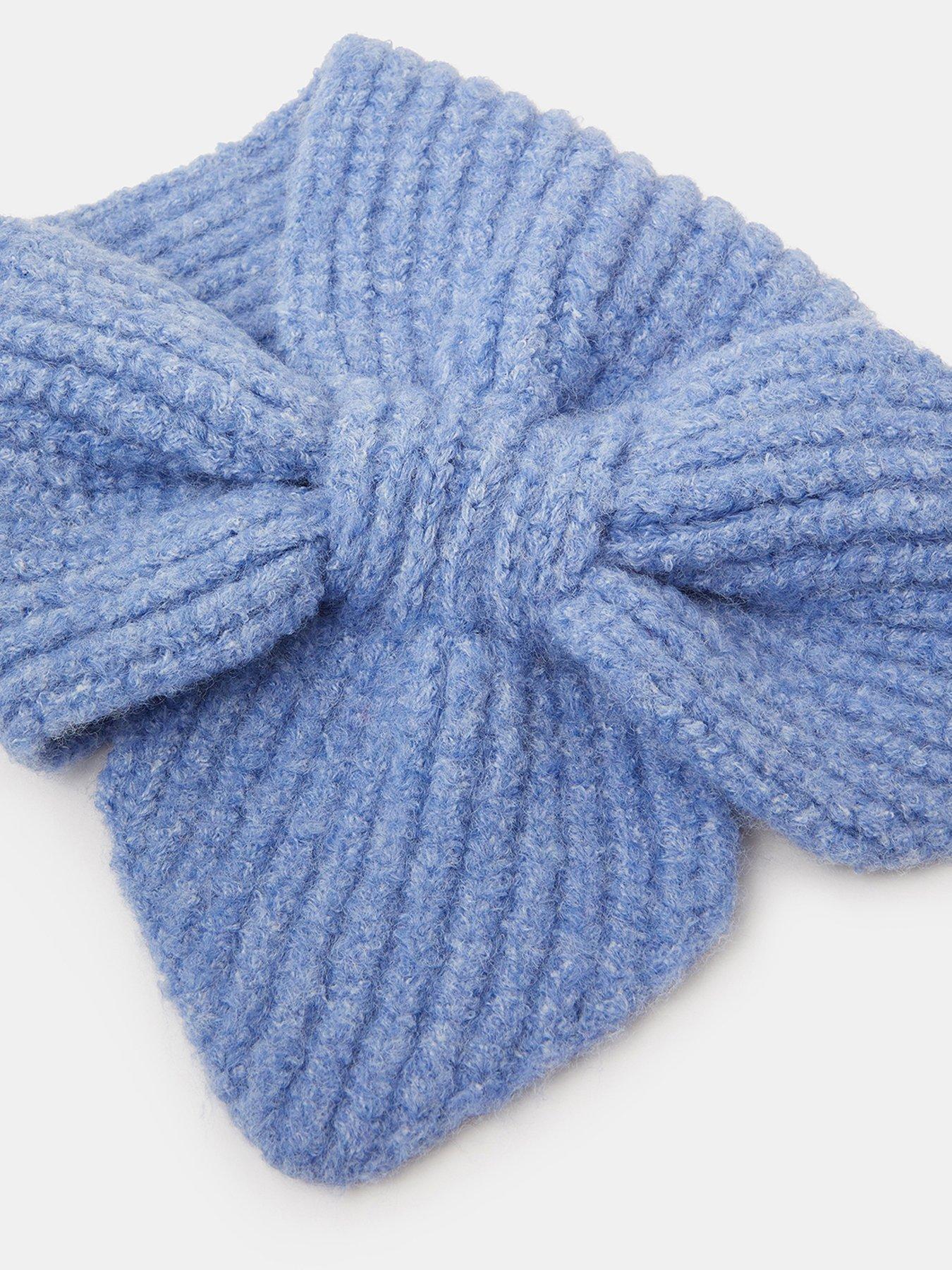 Image 2 of 2 of Accessorize Small Rib Knit Triangle Scarf