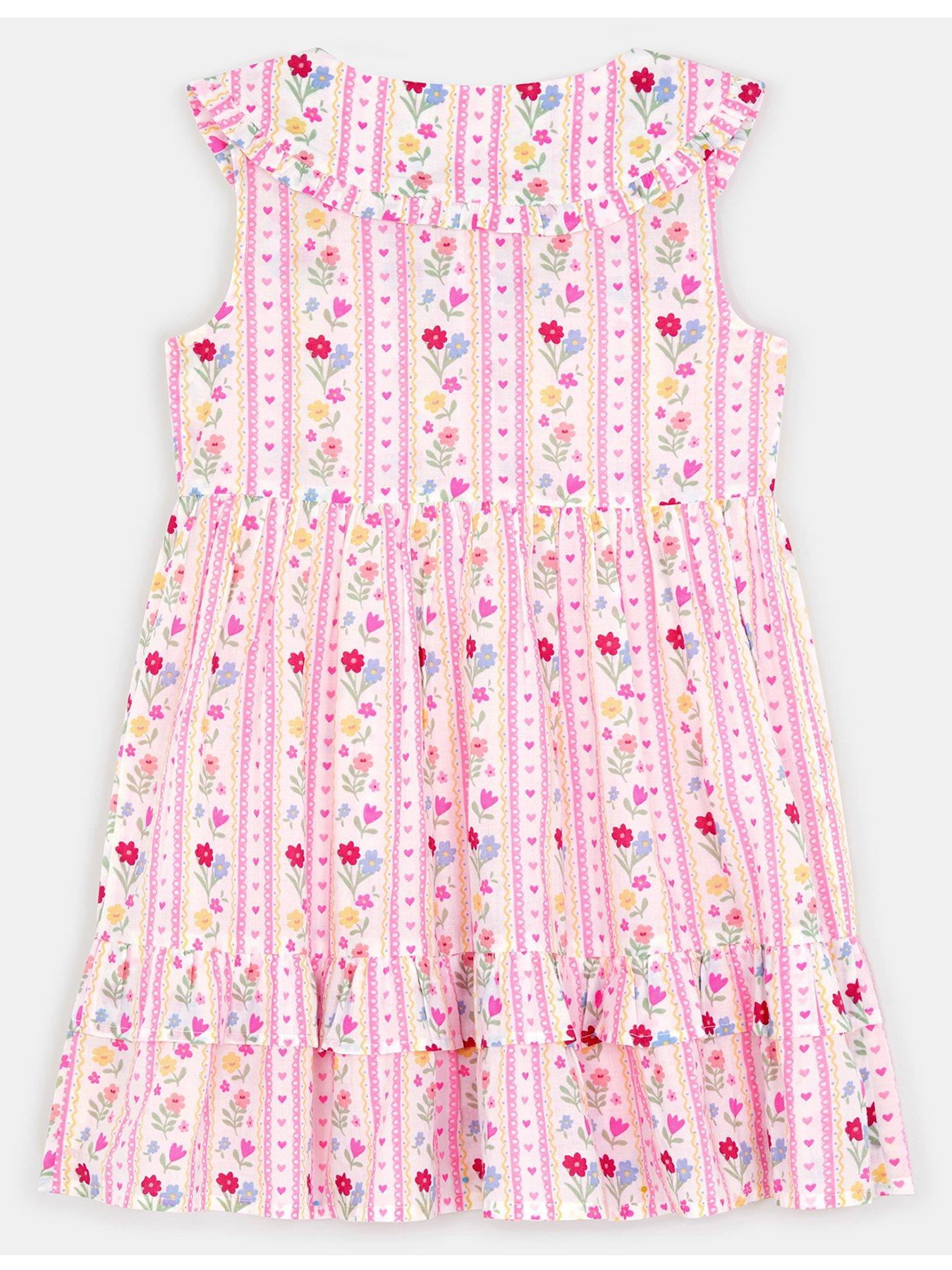 Image 2 of 3 of Accessorize Girls Prairie Floral Dress - Multi