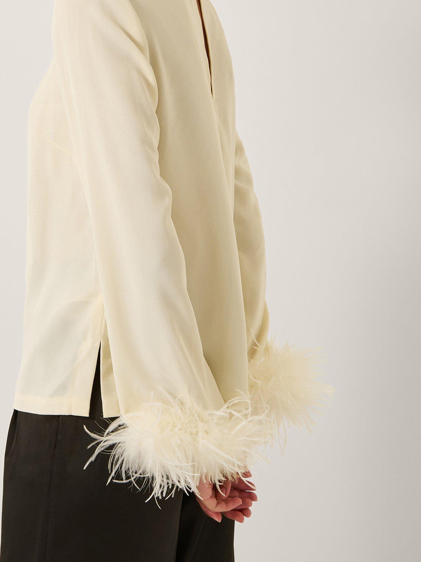 monsoon-luella-feather-cuff-top-creamoutfit