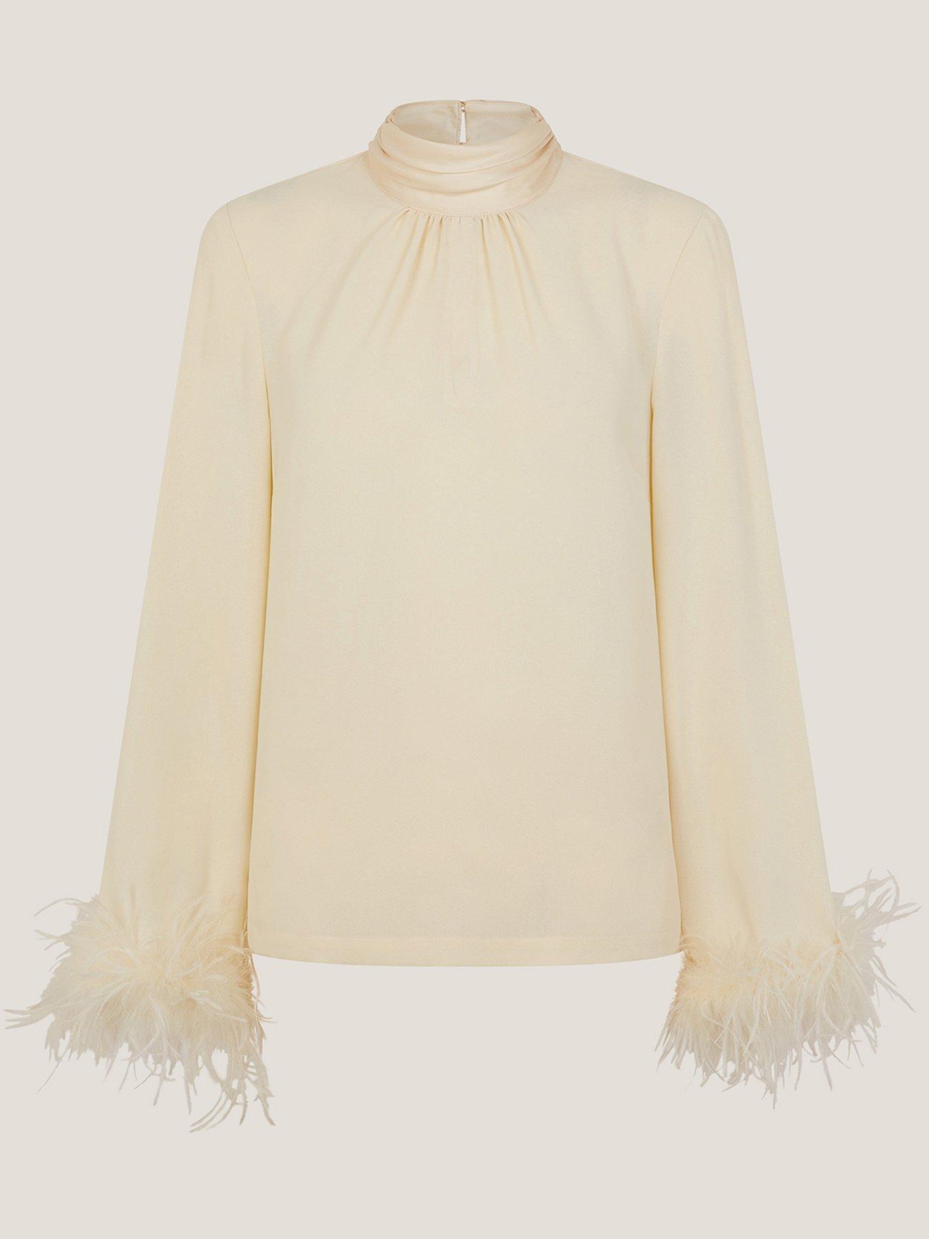 monsoon-luella-feather-cuff-top-creamdetail