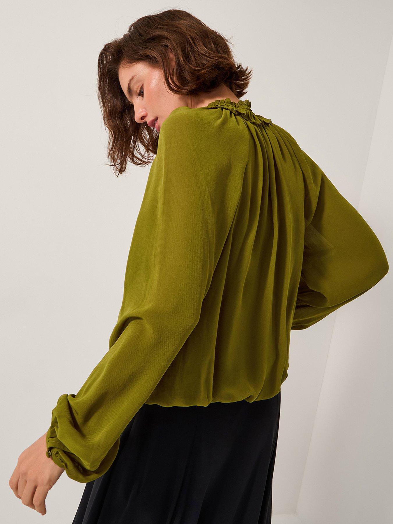 monsoon-ellie-wrap-front-blouse-greenback