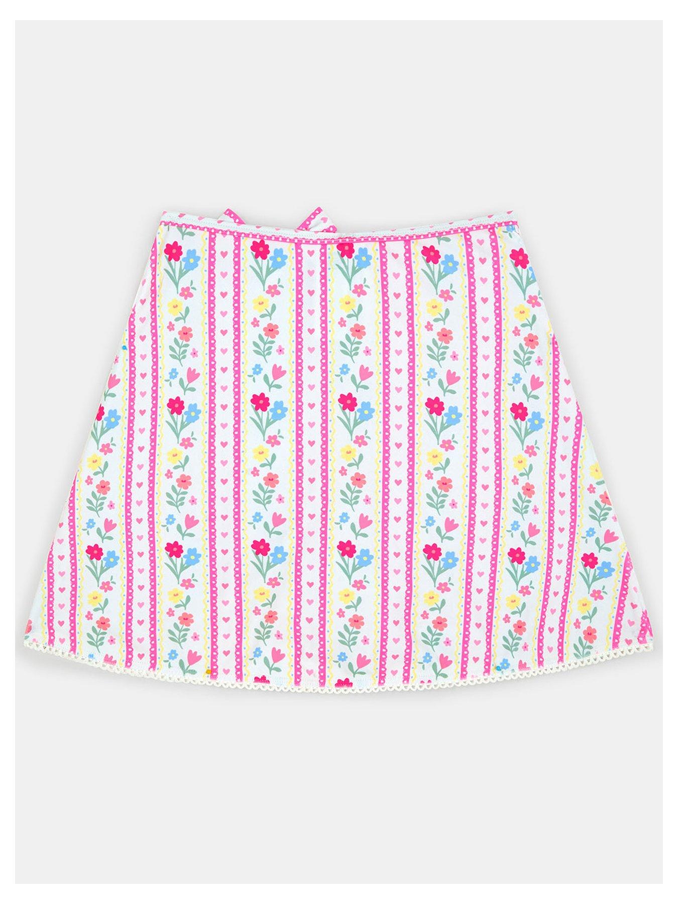 Image 2 of 3 of Accessorize Girls Prairie Floral Swim Skirt - Multi