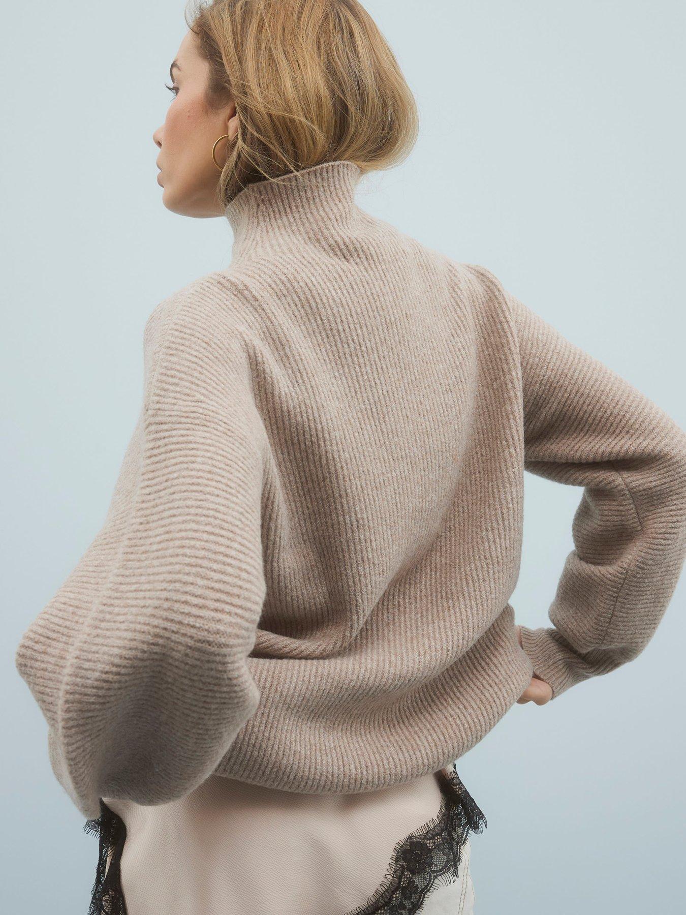 river-island-funnel-jumper-beigestillFront