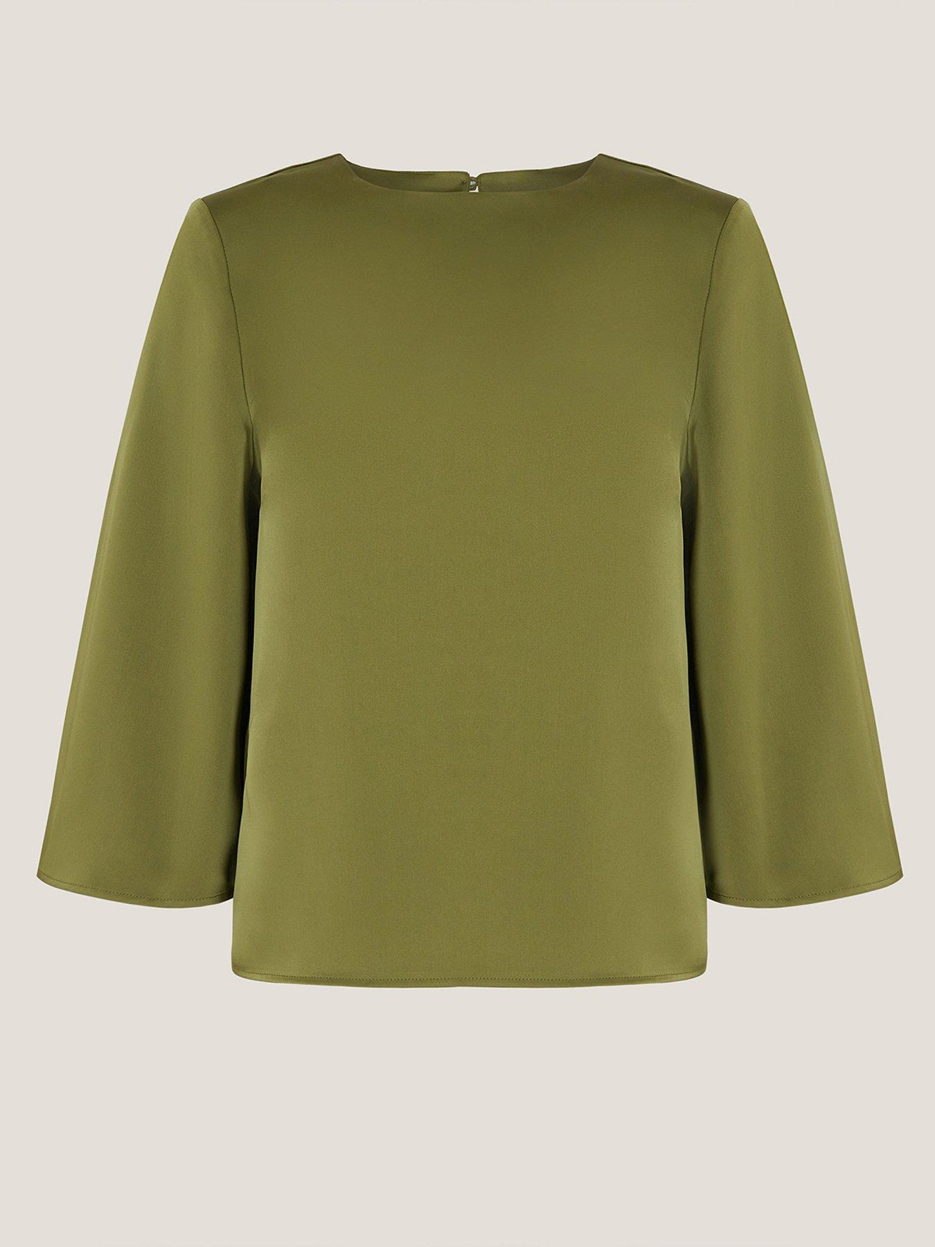 monsoon-ingrid-satin-top-greendetail