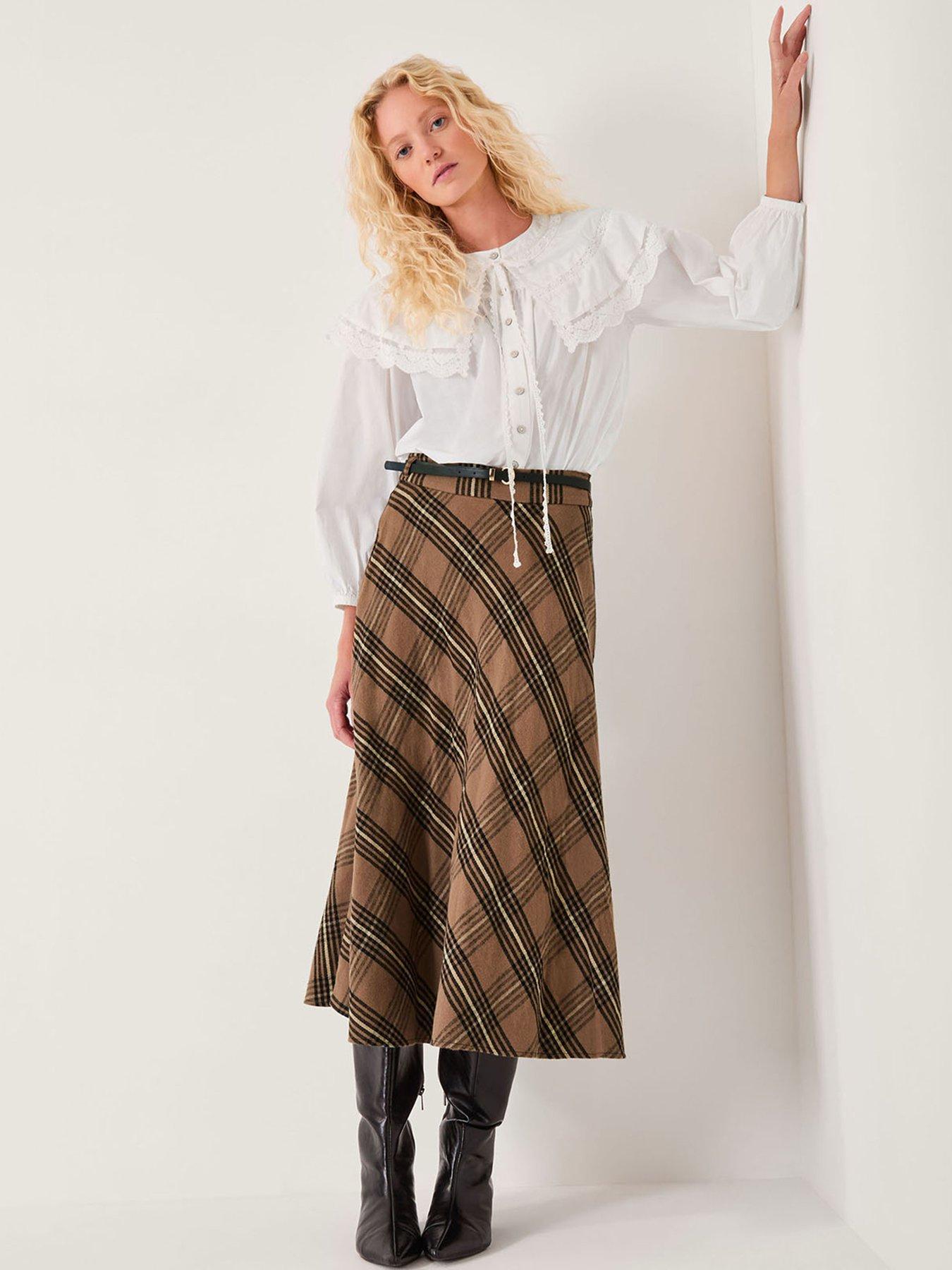monsoon-willa-check-midi-skirt-brown