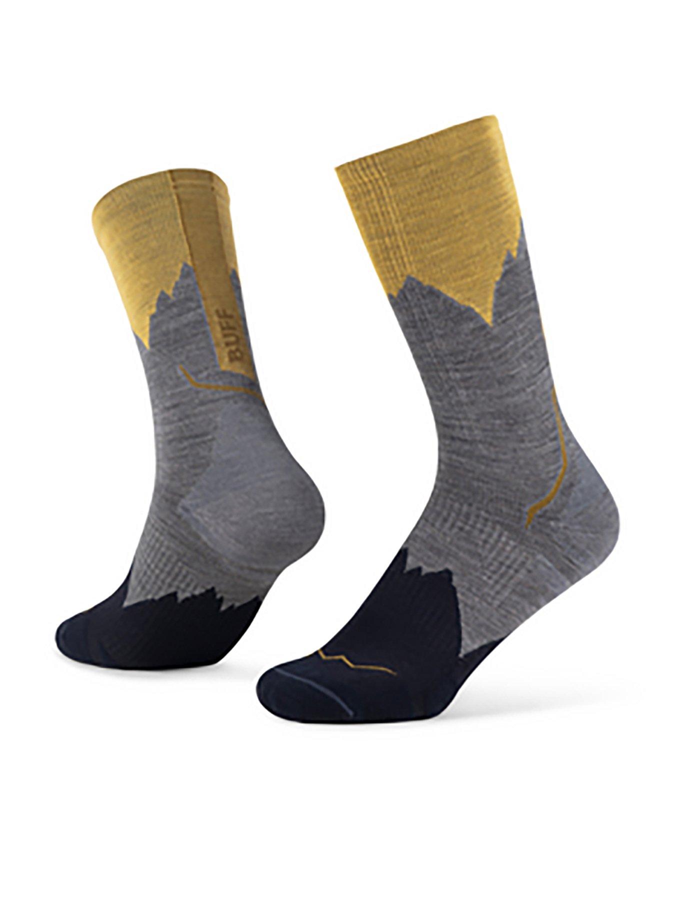 Buff Merino Lightweight Crew Sock Lwc3-grey