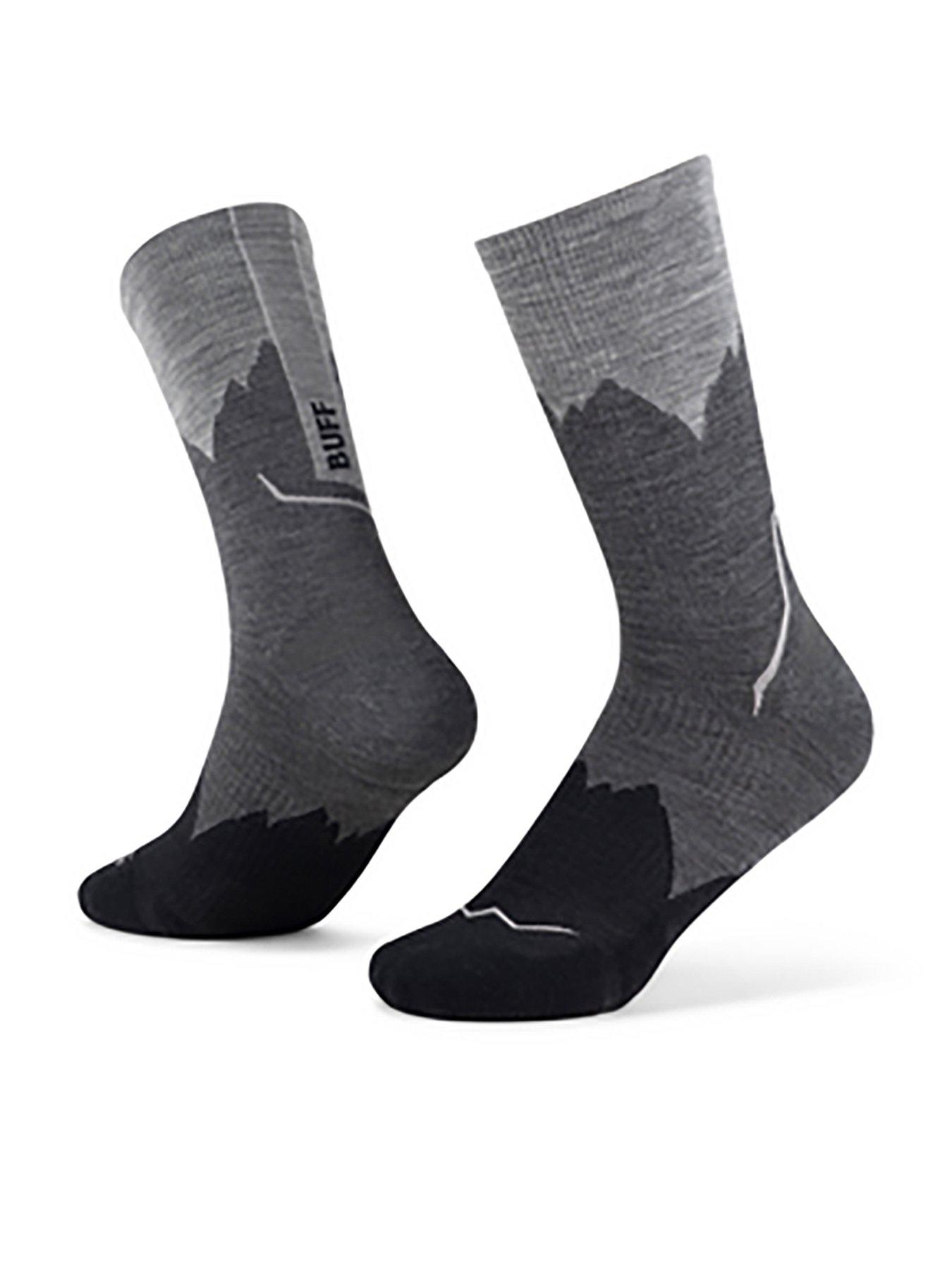 Buff Merino Lightweight Crew Sock Lwc3-black