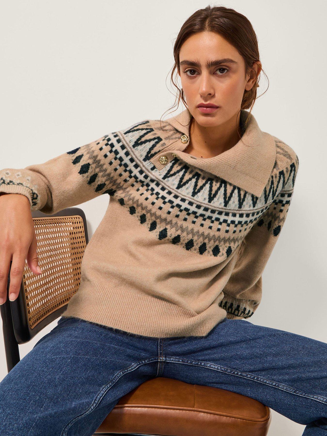 monsoon-fifi-fairisle-jumper-brown