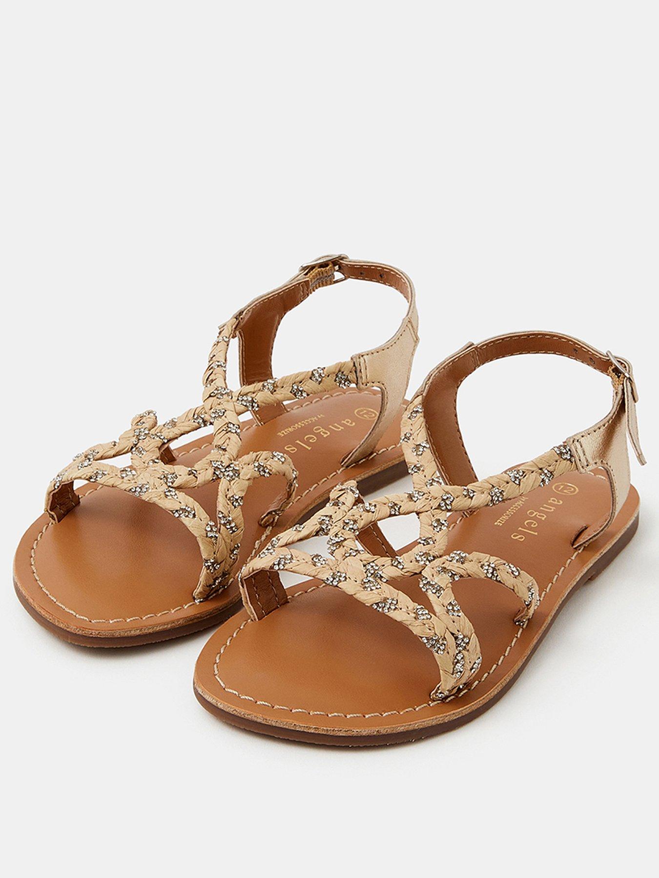 accessorize-girls-diamante-plaited-sandals-beigestillFront