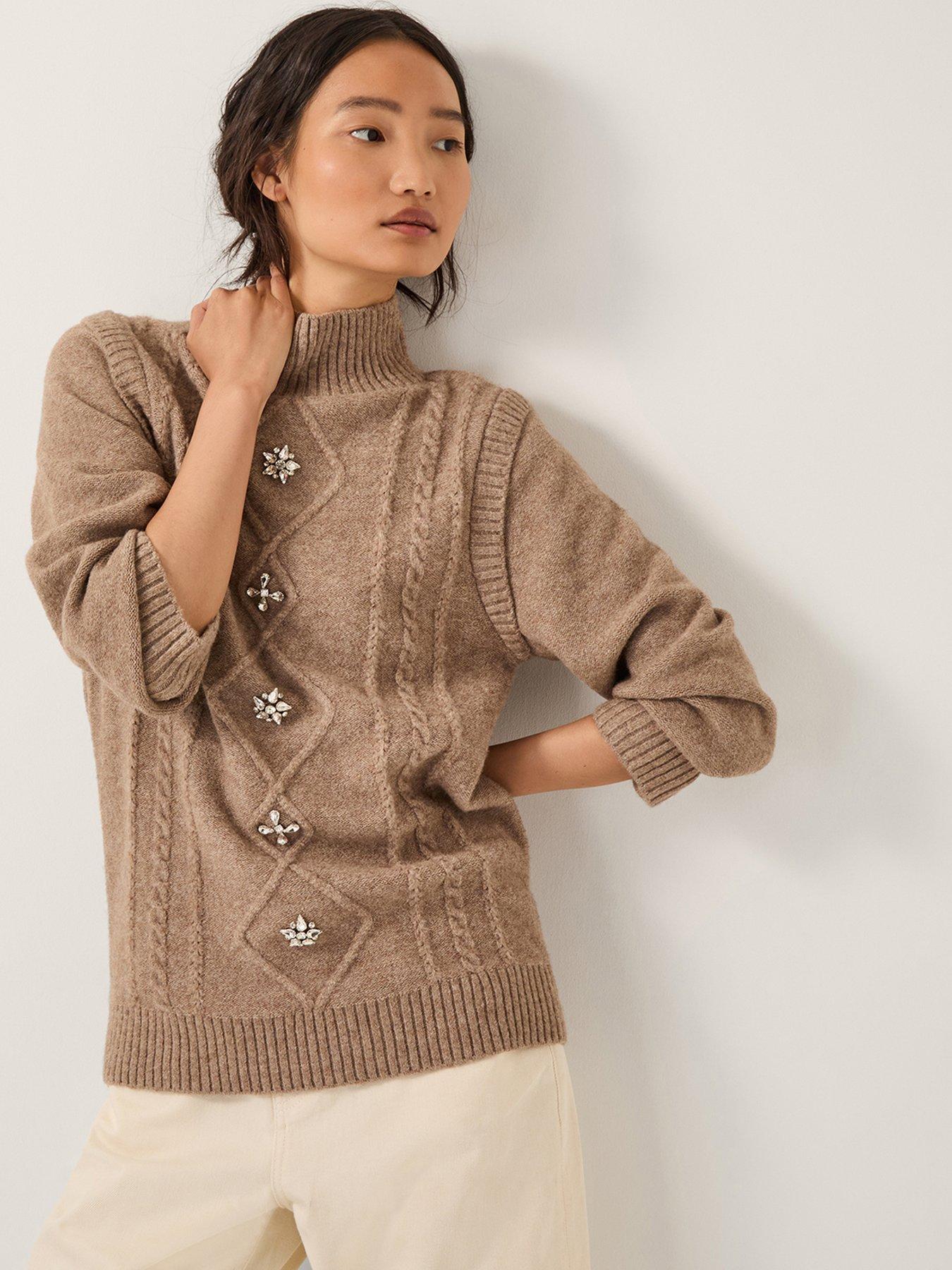 monsoon-candice-cable-jumper-brown