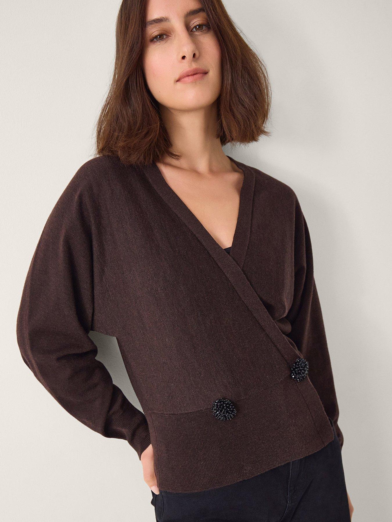 monsoon-thea-trim-wrap-cardigan-brown