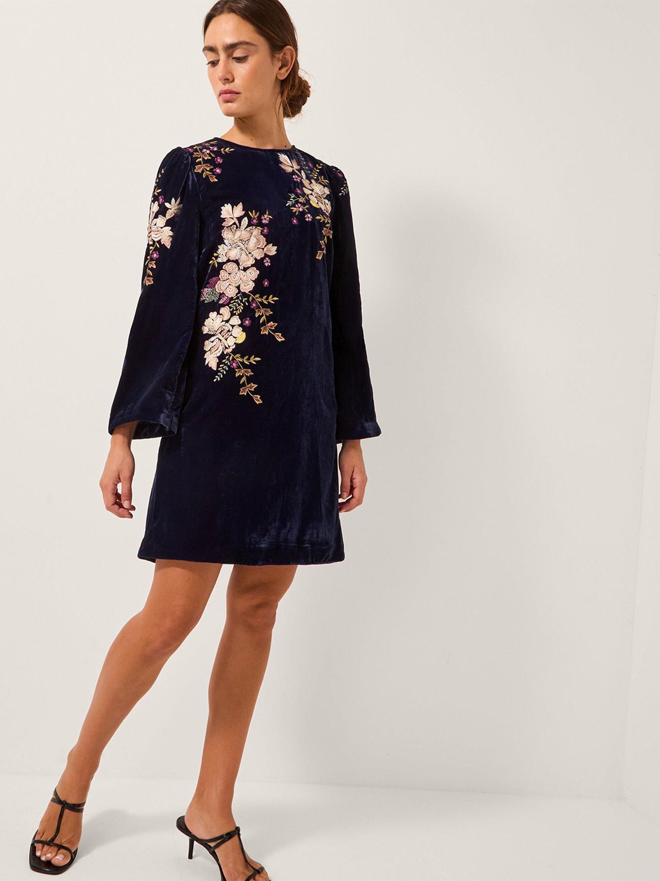 monsoon-fallon-embroidered-velvet-dress-bluefront