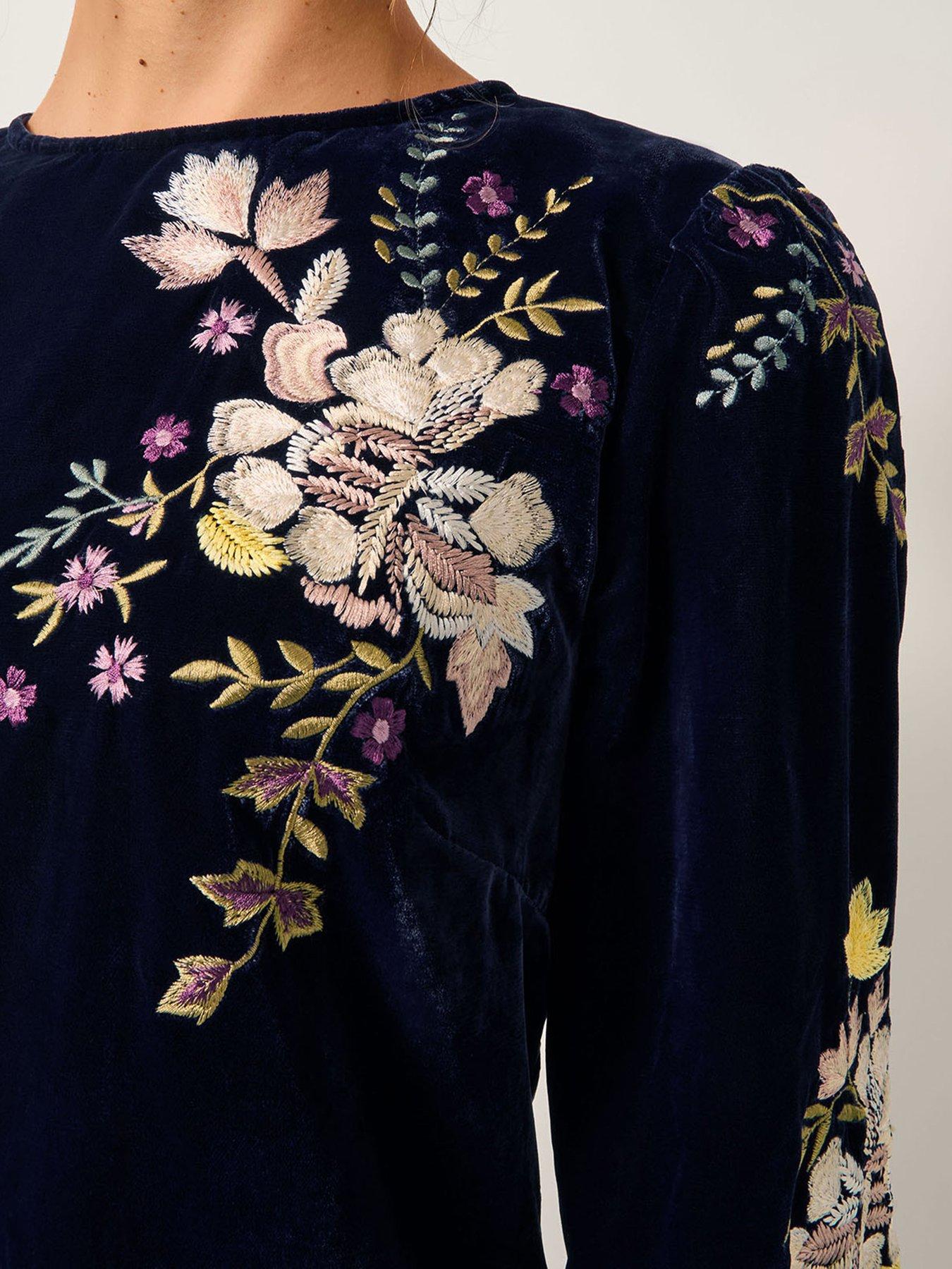 monsoon-fallon-embroidered-velvet-dress-blueoutfit