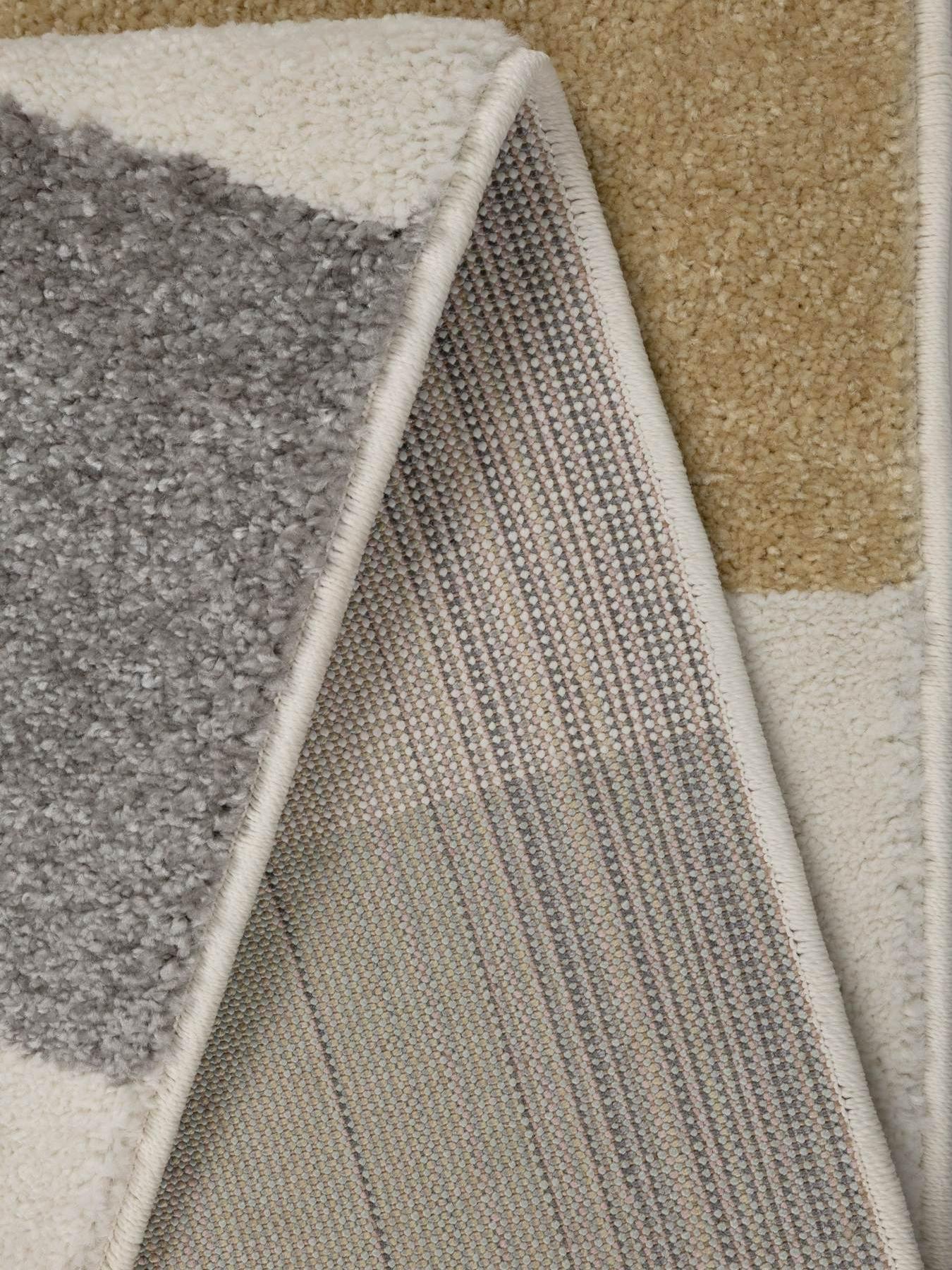 Image 4 of 4 of The Very Collection Echo Chequer Pastel Rug