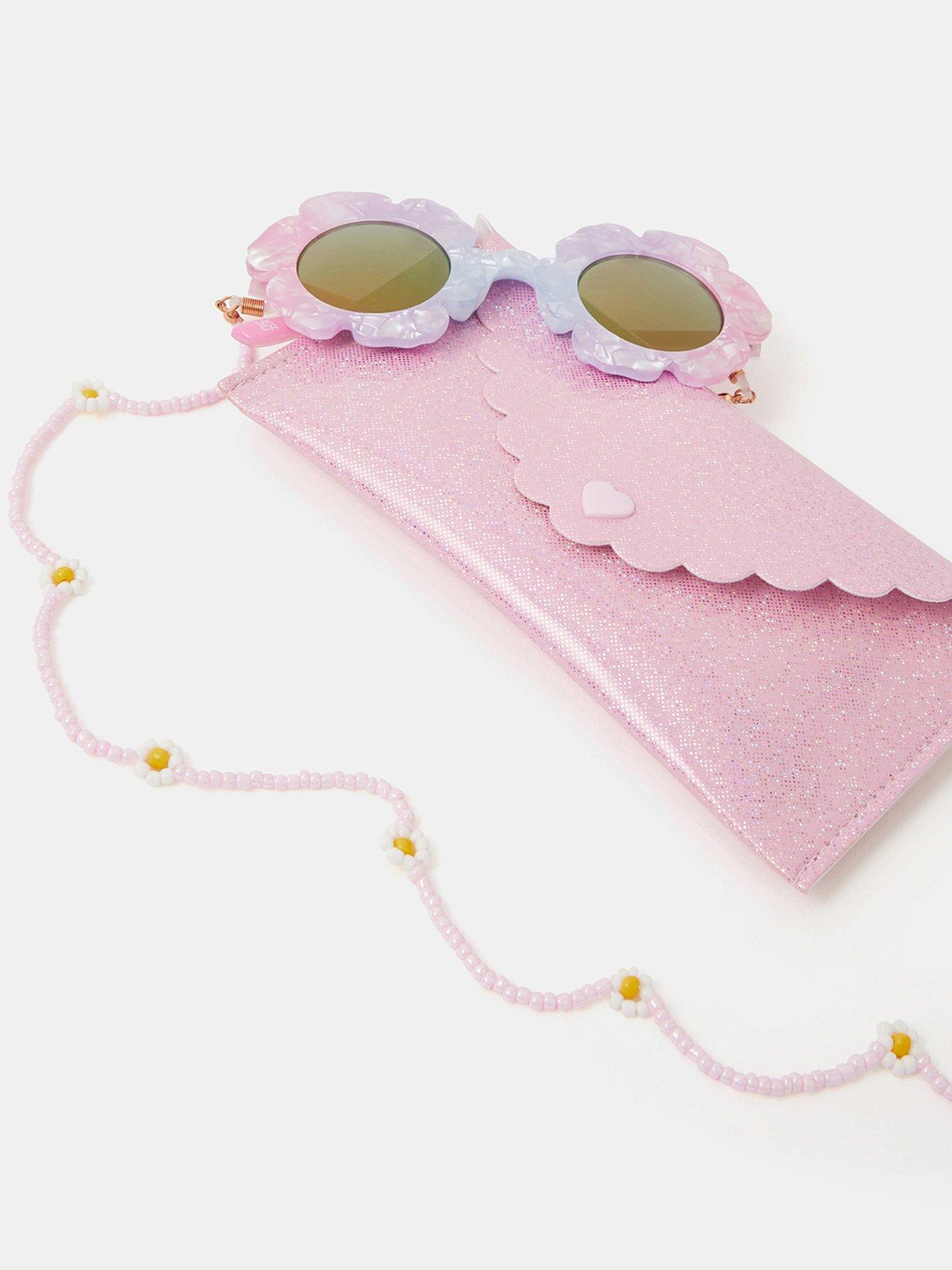 Accessorize Girls Flower Sunglasses Bundle - Pink