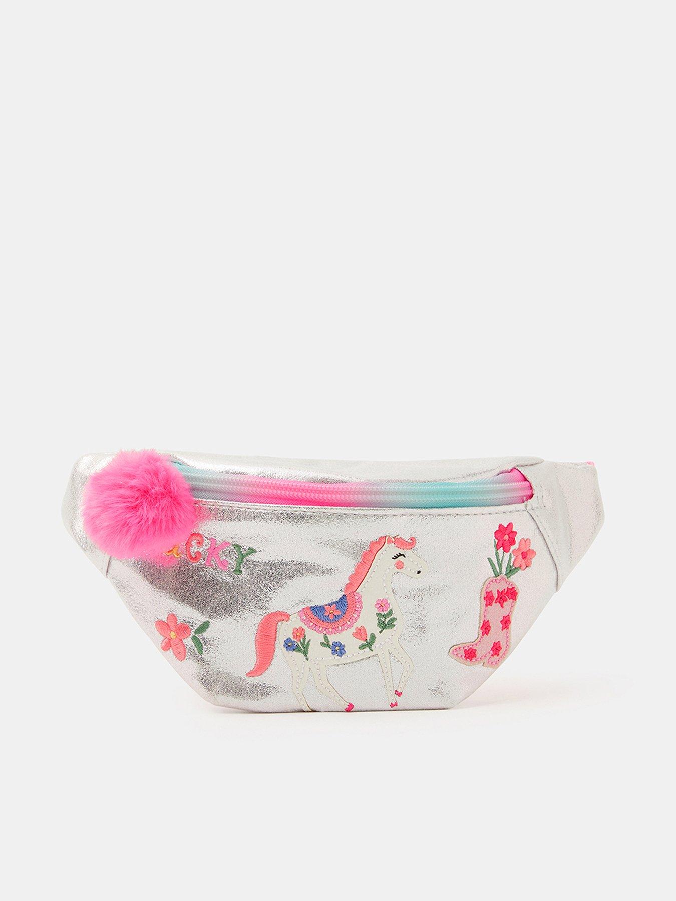 Accessorize Girls Prairie Belt Bag - Silver